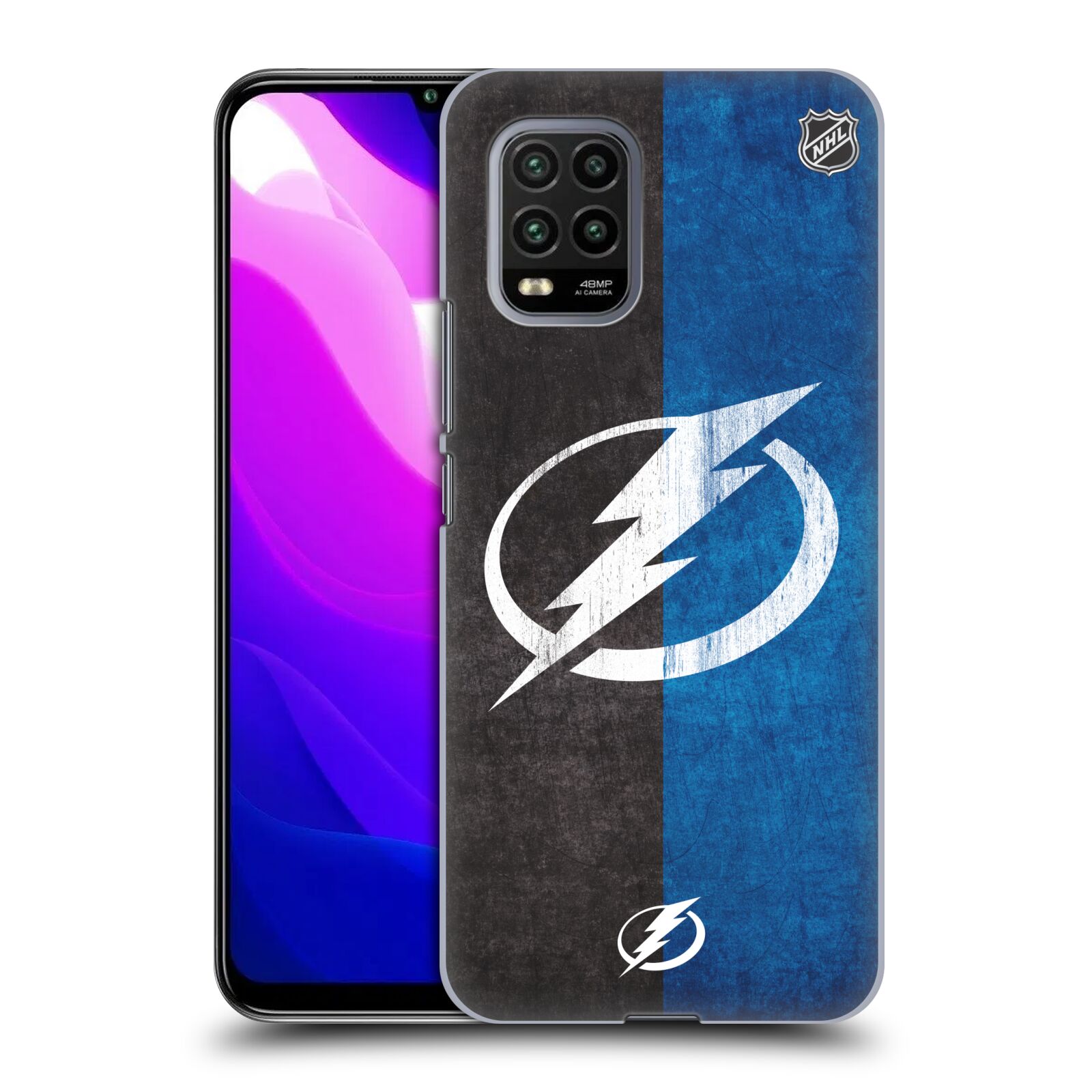 Pouzdro na mobil Xiaomi  Mi 10 LITE / Mi 10 LITE 5G - HEAD CASE - Hokej NHL - Tampa Bay Lightning - Znak pruhy