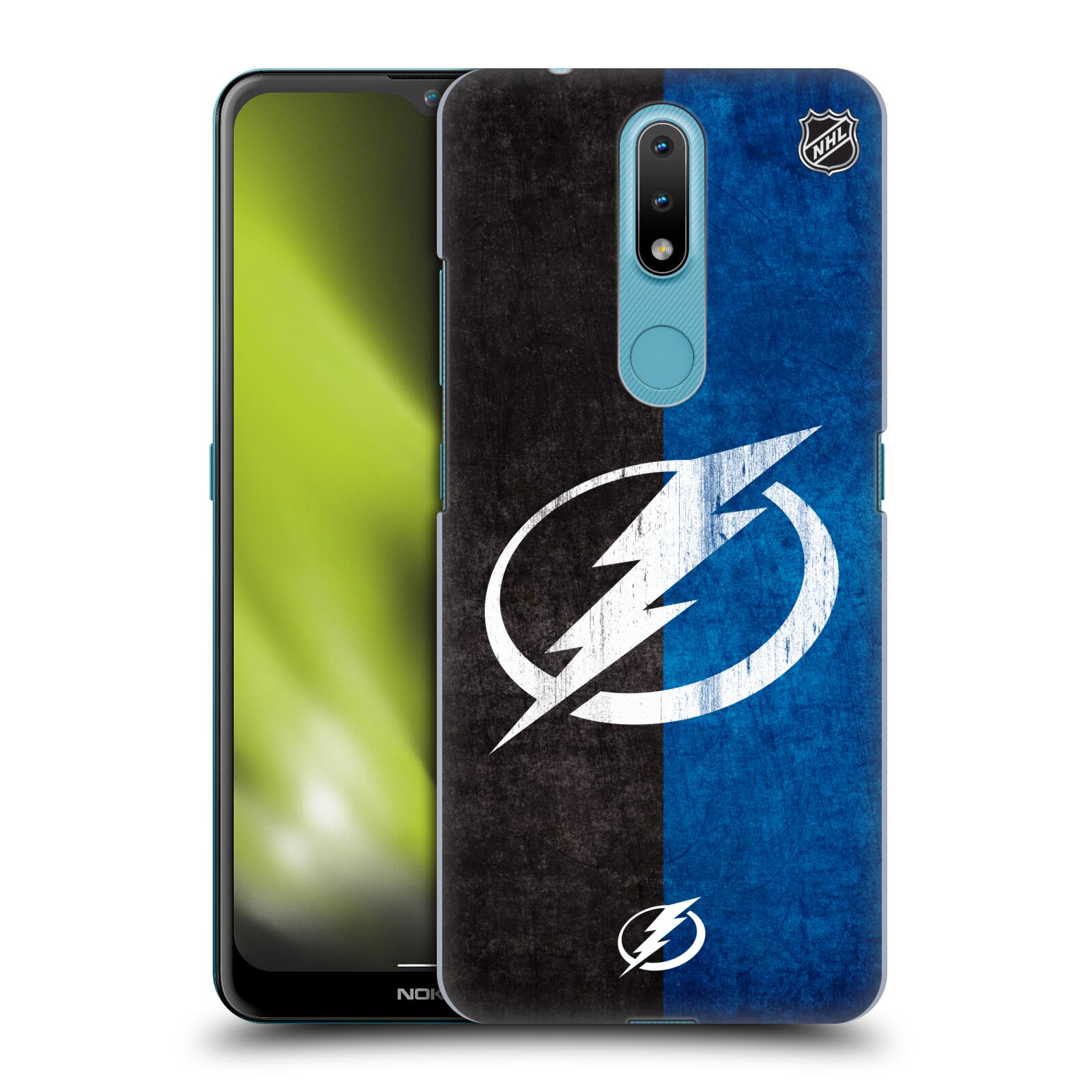 Pouzdro na mobil Nokia 2.4 - HEAD CASE - Hokej NHL - Tampa Bay Lightning - Znak pruhy