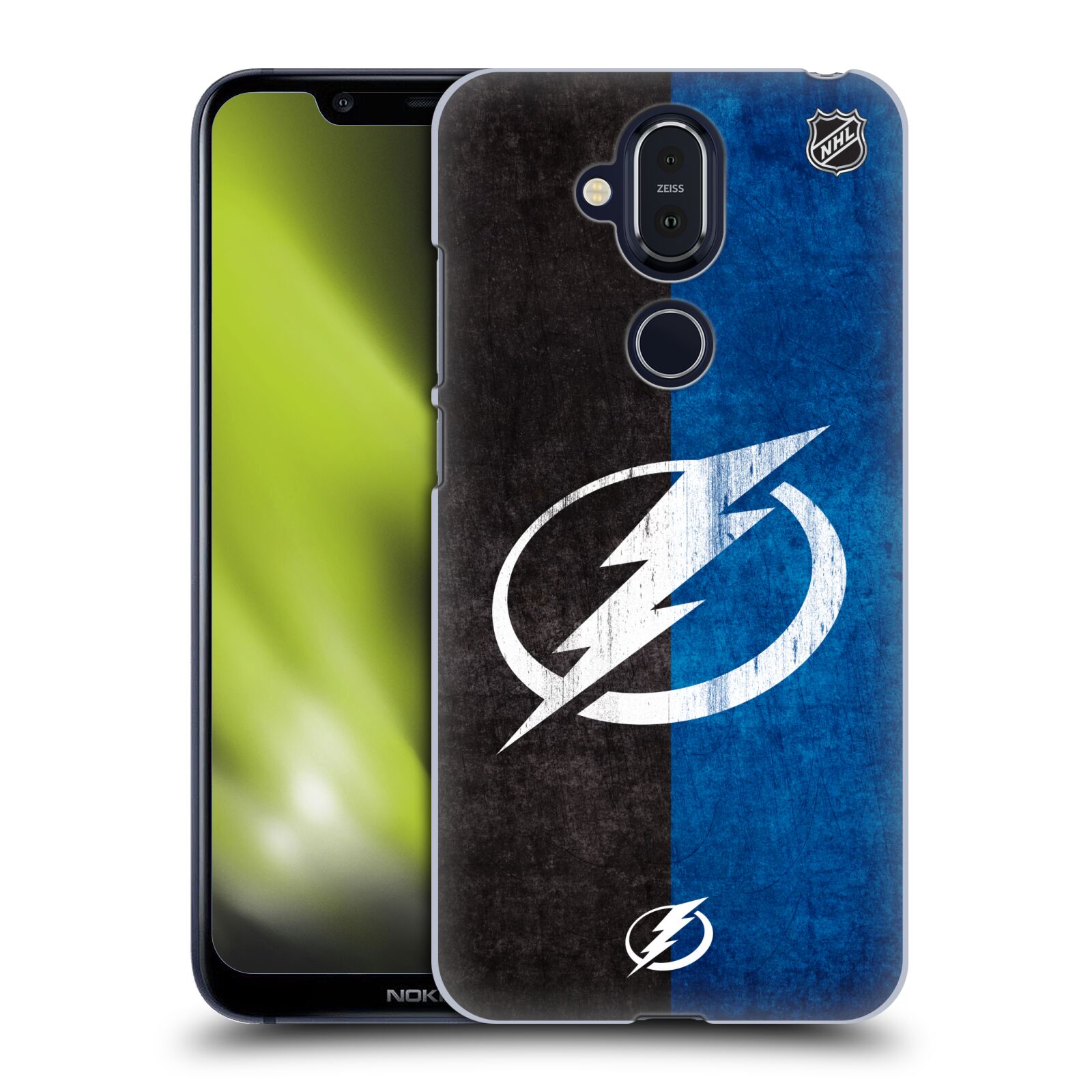 Pouzdro na mobil NOKIA 8.1 - HEAD CASE - Hokej NHL - Tampa Bay Lightning - Znak pruhy