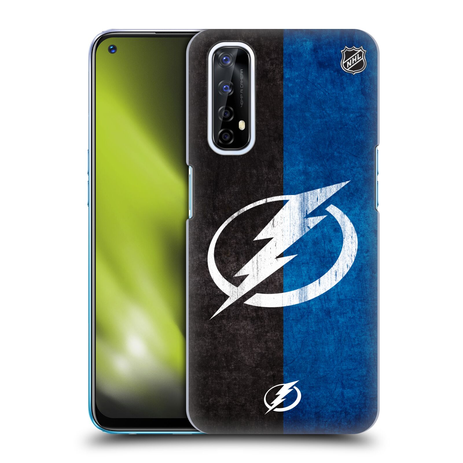 Pouzdro na mobil Realme 7 - HEAD CASE - Hokej NHL - Tampa Bay Lightning - Znak pruhy