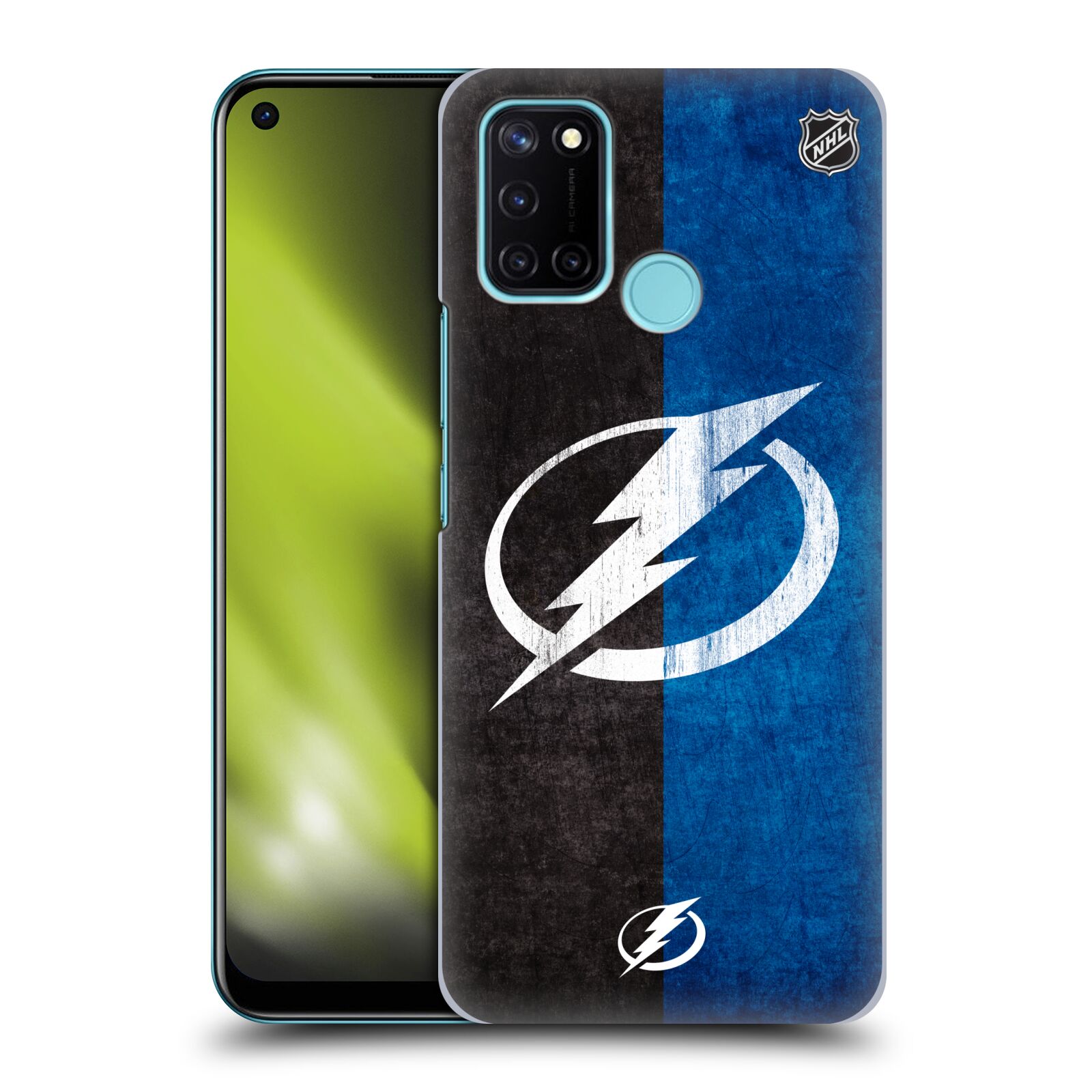 Pouzdro na mobil Realme 7i / Realme C17 - HEAD CASE - Hokej NHL - Tampa Bay Lightning - Znak pruhy