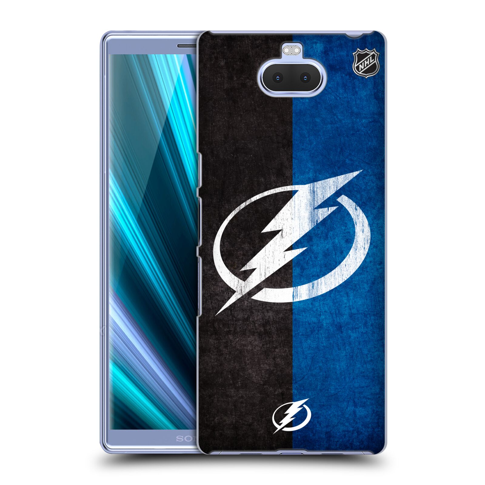 Pouzdro na mobil Sony Xperia 10 Plus - HEAD CASE - Hokej NHL - Tampa Bay Lightning - Znak pruhy