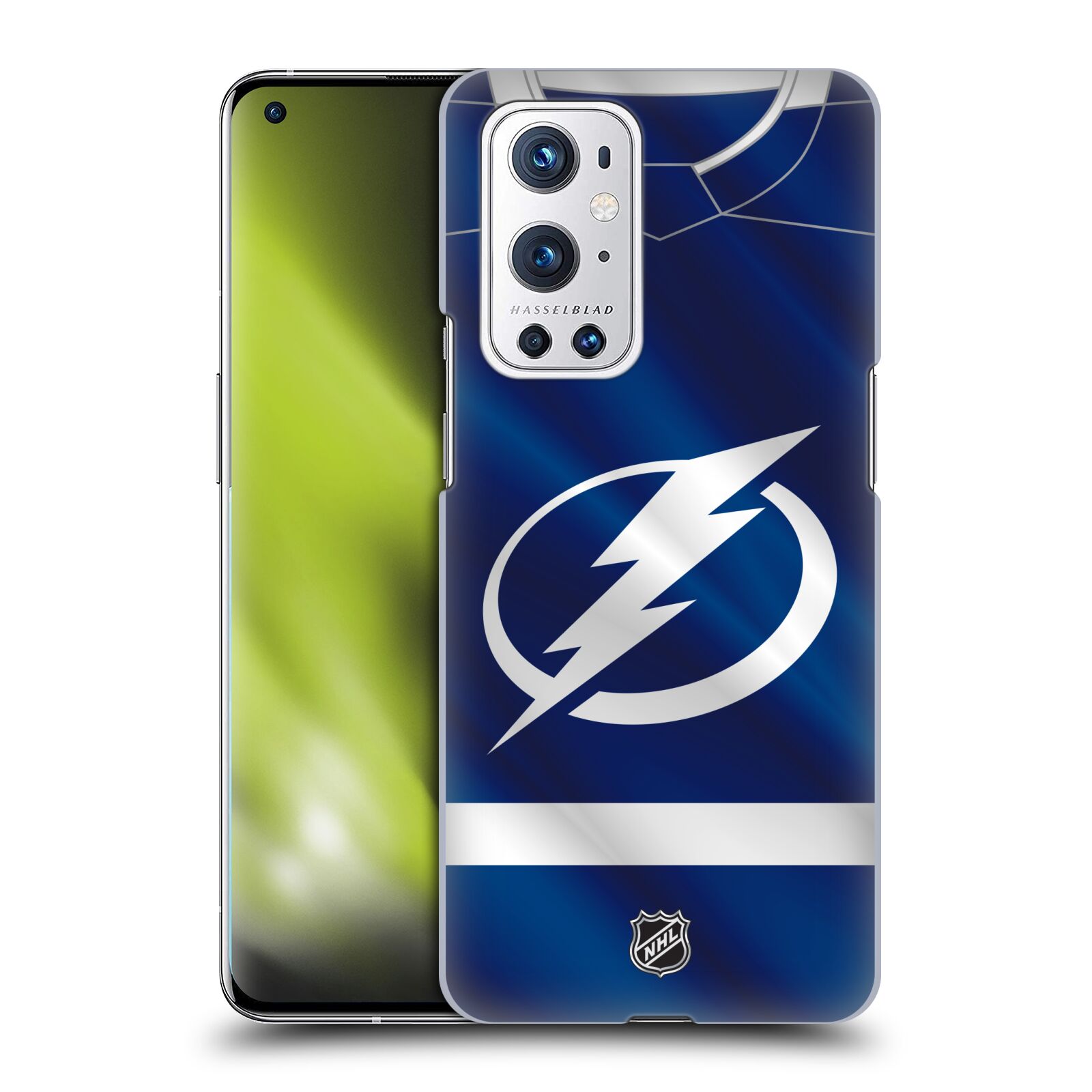 Pouzdro na mobil OnePlus 9 PRO - HEAD CASE - Hokej NHL - Tampa Bay Lightning - Znak dres