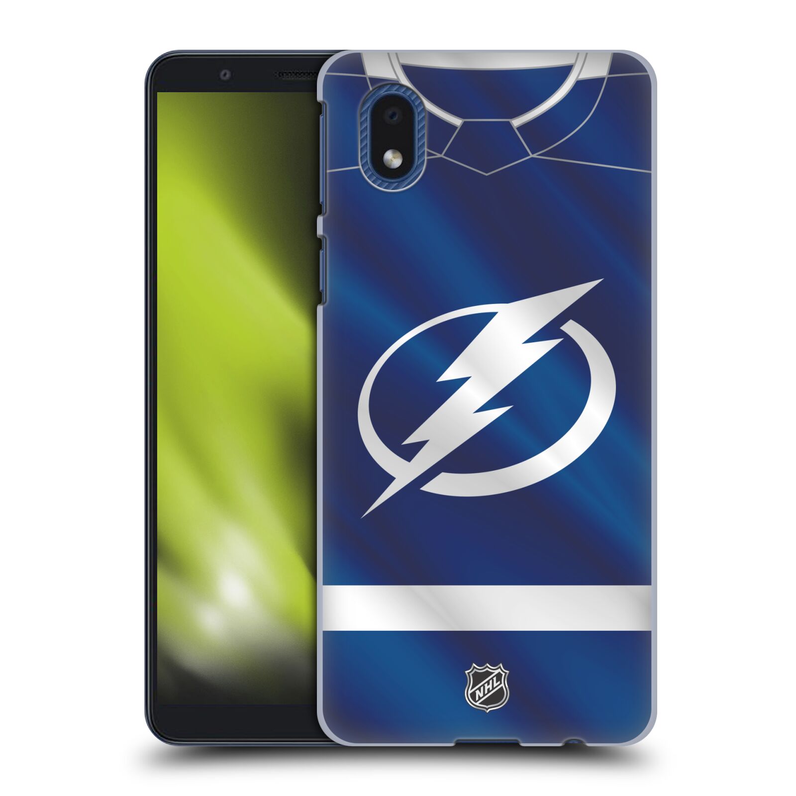 Pouzdro na mobil Samsung Galaxy A01 CORE - HEAD CASE - Hokej NHL - Tampa Bay Lightning - Znak dres
