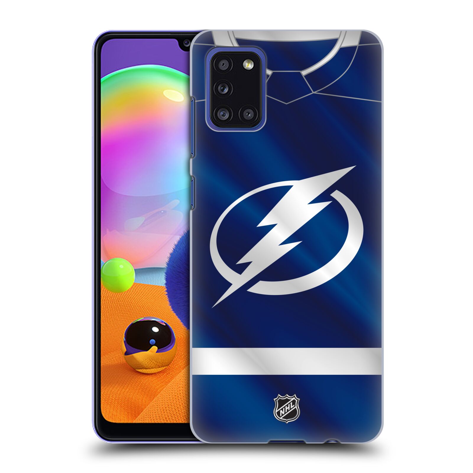 Pouzdro na mobil Samsung Galaxy A31 - HEAD CASE - Hokej NHL - Tampa Bay Lightning - Znak dres