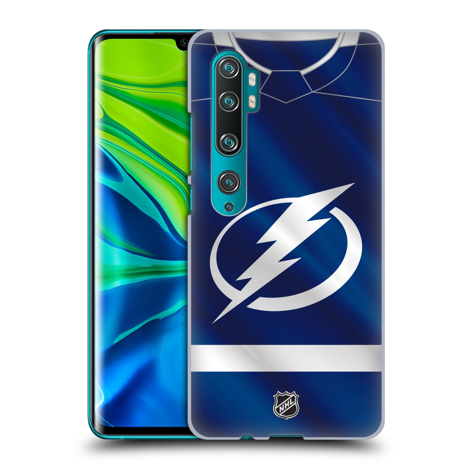 Pouzdro na mobil Xiaomi Mi Note 10 / Mi Note 10 Pro - HEAD CASE - Hokej NHL - Tampa Bay Lightning - Znak dres