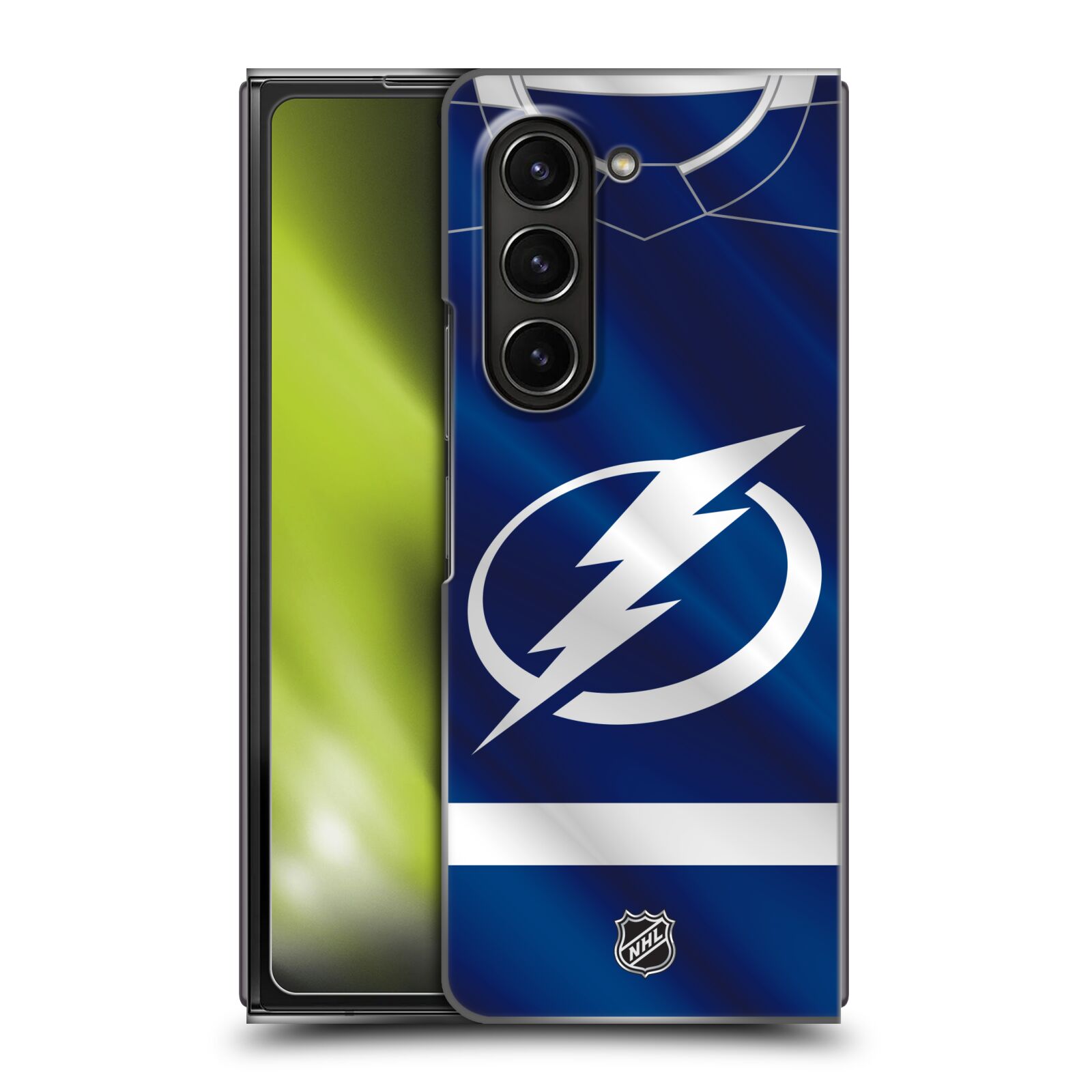 Plastový obal HEAD CASE na mobil Samsung Galaxy Z Fold 5  Hokej NHL - Tampa Bay Lightning - Znak dres