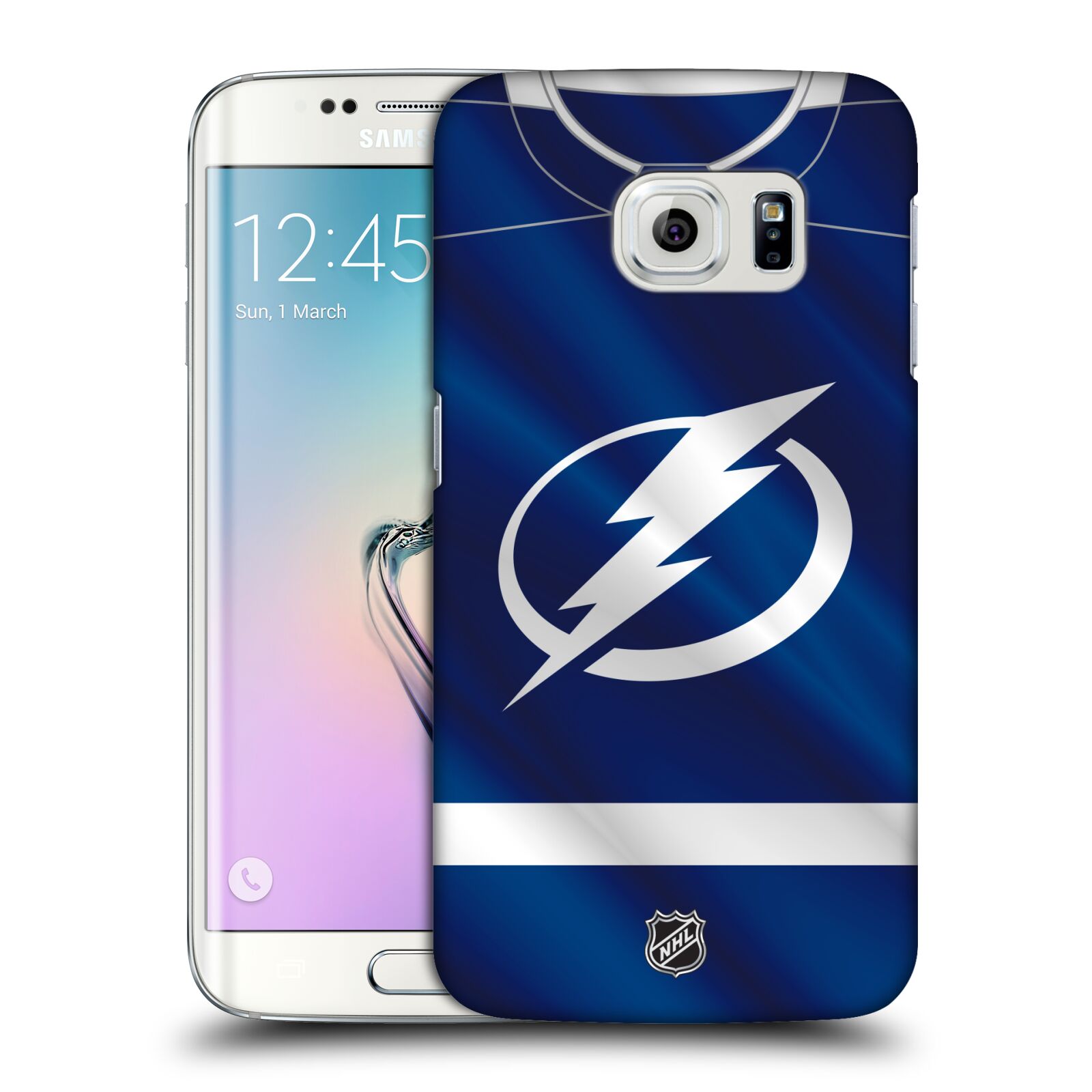 Pouzdro na mobil Samsung Galaxy S6 EDGE - HEAD CASE - Hokej NHL - Tampa Bay Lightning - Znak dres
