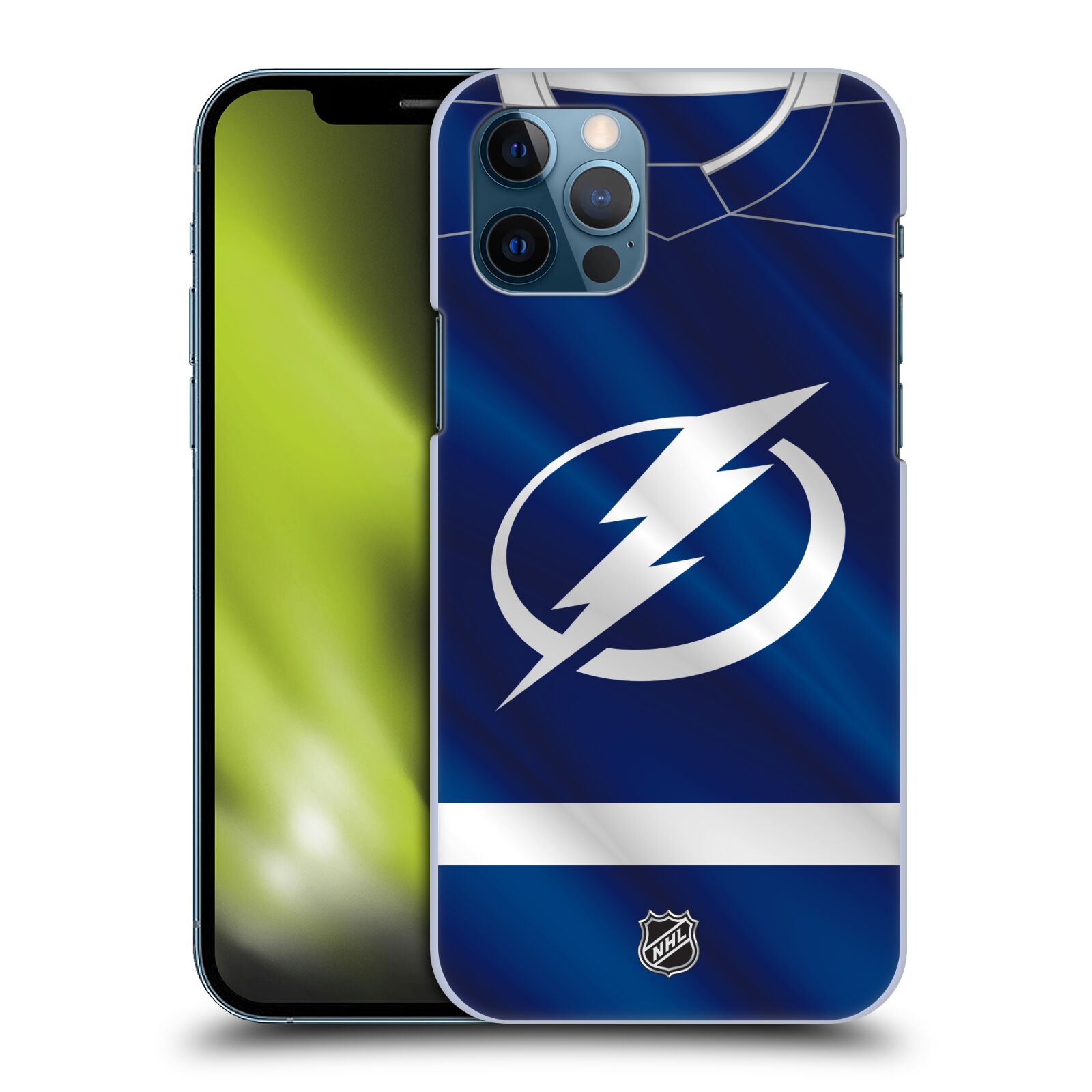 Pouzdro na mobil Apple Iphone 12 / 12 PRO - HEAD CASE - Hokej NHL - Tampa Bay Lightning - Znak dres