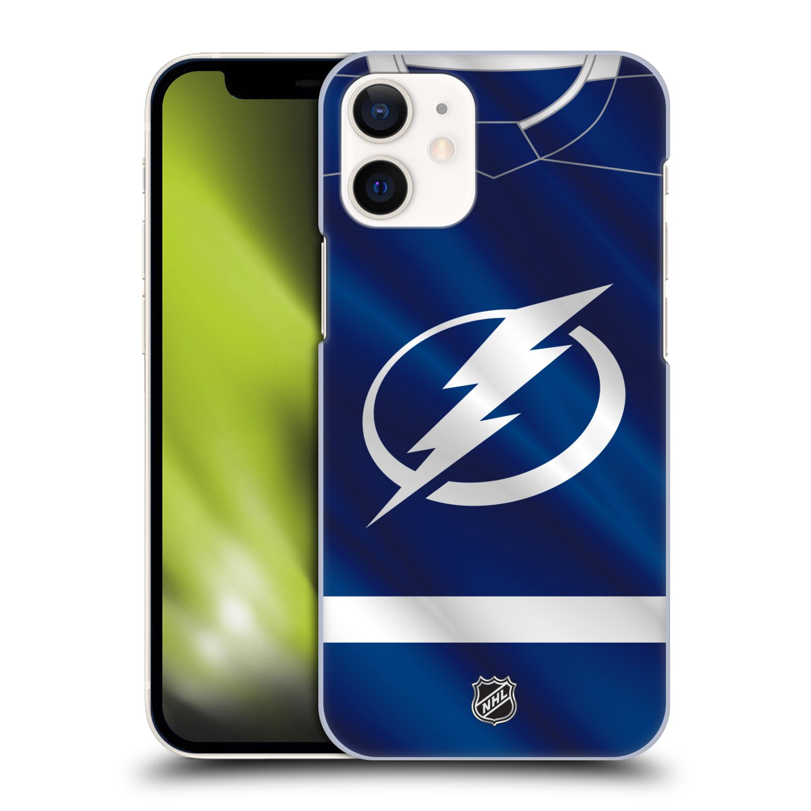 Pouzdro na mobil Apple Iphone 12 MINI - HEAD CASE - Hokej NHL - Tampa Bay Lightning - Znak dres