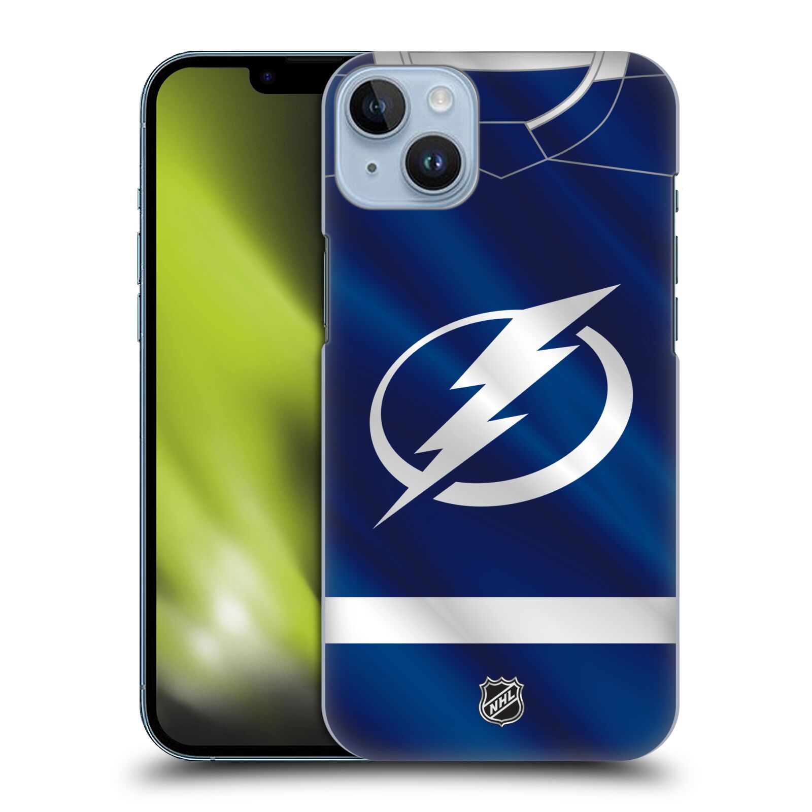 Pouzdro na mobil Apple Iphone 14 PLUS - HEAD CASE - Hokej NHL - Tampa Bay Lightning - Znak dres