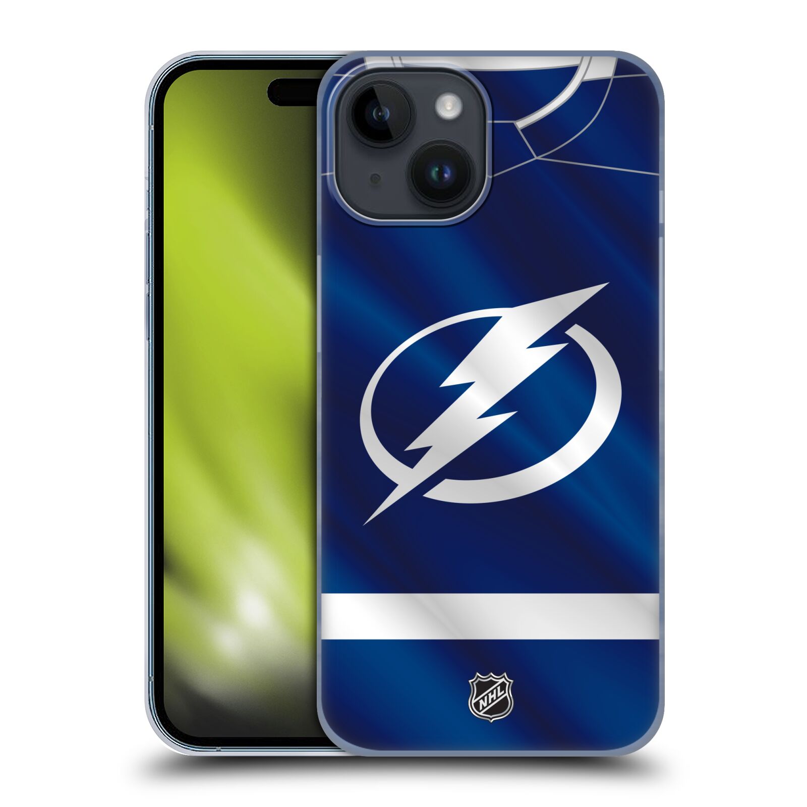 Plastový obal HEAD CASE na mobil Apple Iphone 15  Hokej NHL - Tampa Bay Lightning - Znak dres