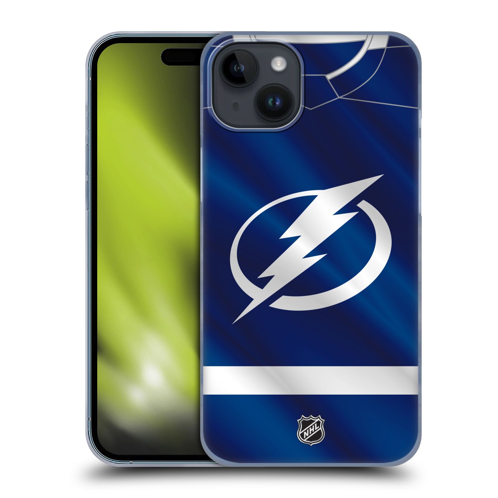 Plastový obal HEAD CASE na mobil Apple Iphone 15 PLUS  Hokej NHL - Tampa Bay Lightning - Znak dres