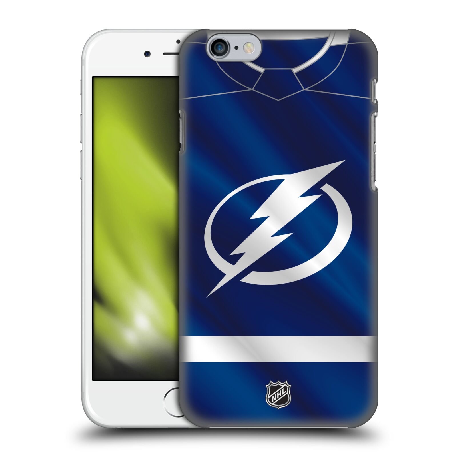 Pouzdro na mobil Apple Iphone 6/6S - HEAD CASE - Hokej NHL - Tampa Bay Lightning - Znak dres