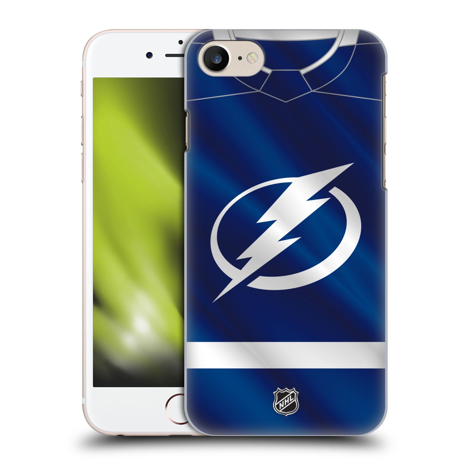 Pouzdro na mobil Apple Iphone 7/8 - HEAD CASE - Hokej NHL - Tampa Bay Lightning - Znak dres