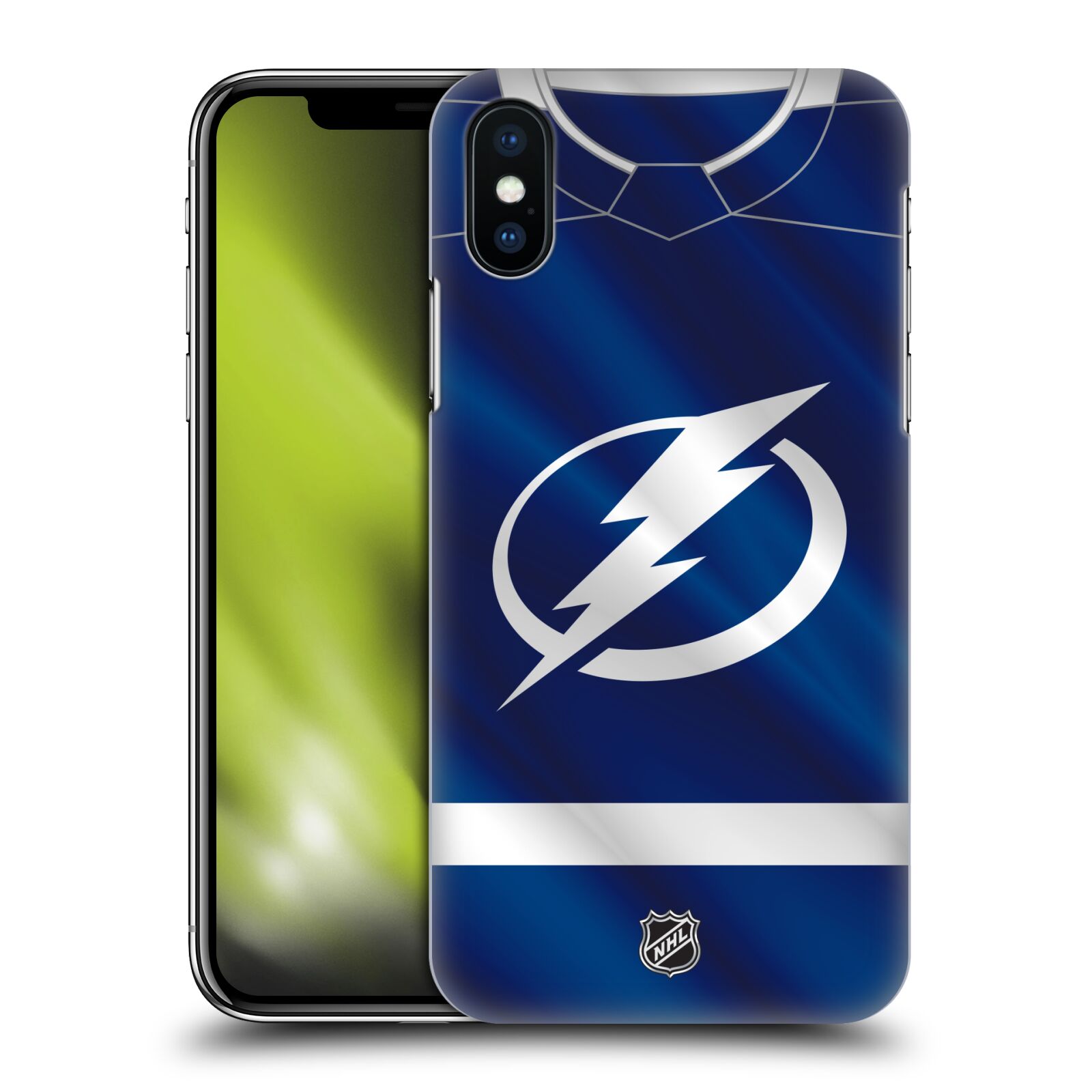 Pouzdro na mobil Apple Iphone X/XS - HEAD CASE - Hokej NHL - Tampa Bay Lightning - Znak dres