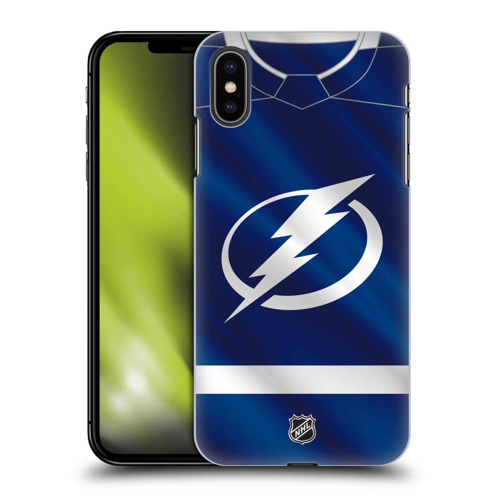Pouzdro na mobil Apple Iphone XS MAX - HEAD CASE - Hokej NHL - Tampa Bay Lightning - Znak dres