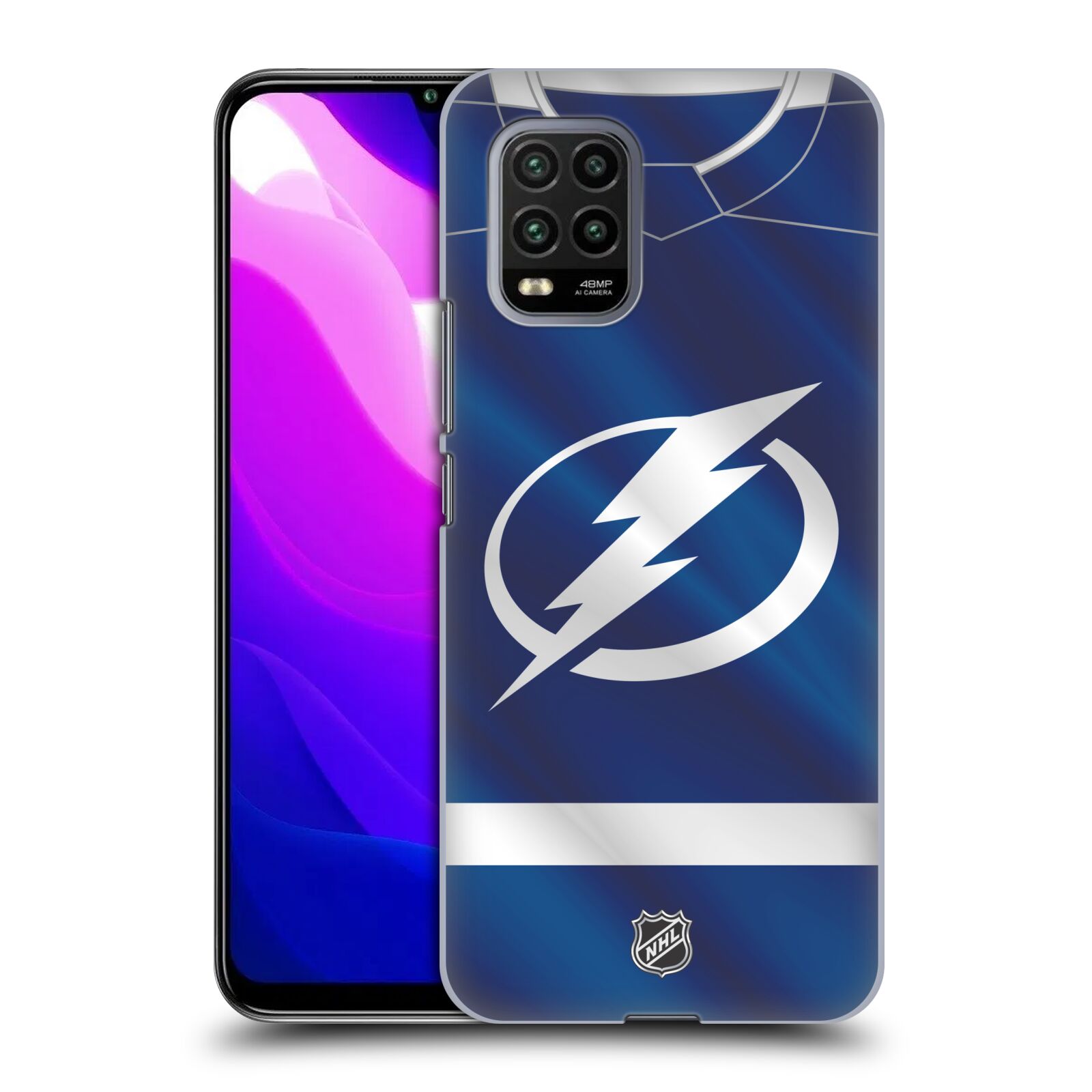 Pouzdro na mobil Xiaomi  Mi 10 LITE / Mi 10 LITE 5G - HEAD CASE - Hokej NHL - Tampa Bay Lightning - Znak dres