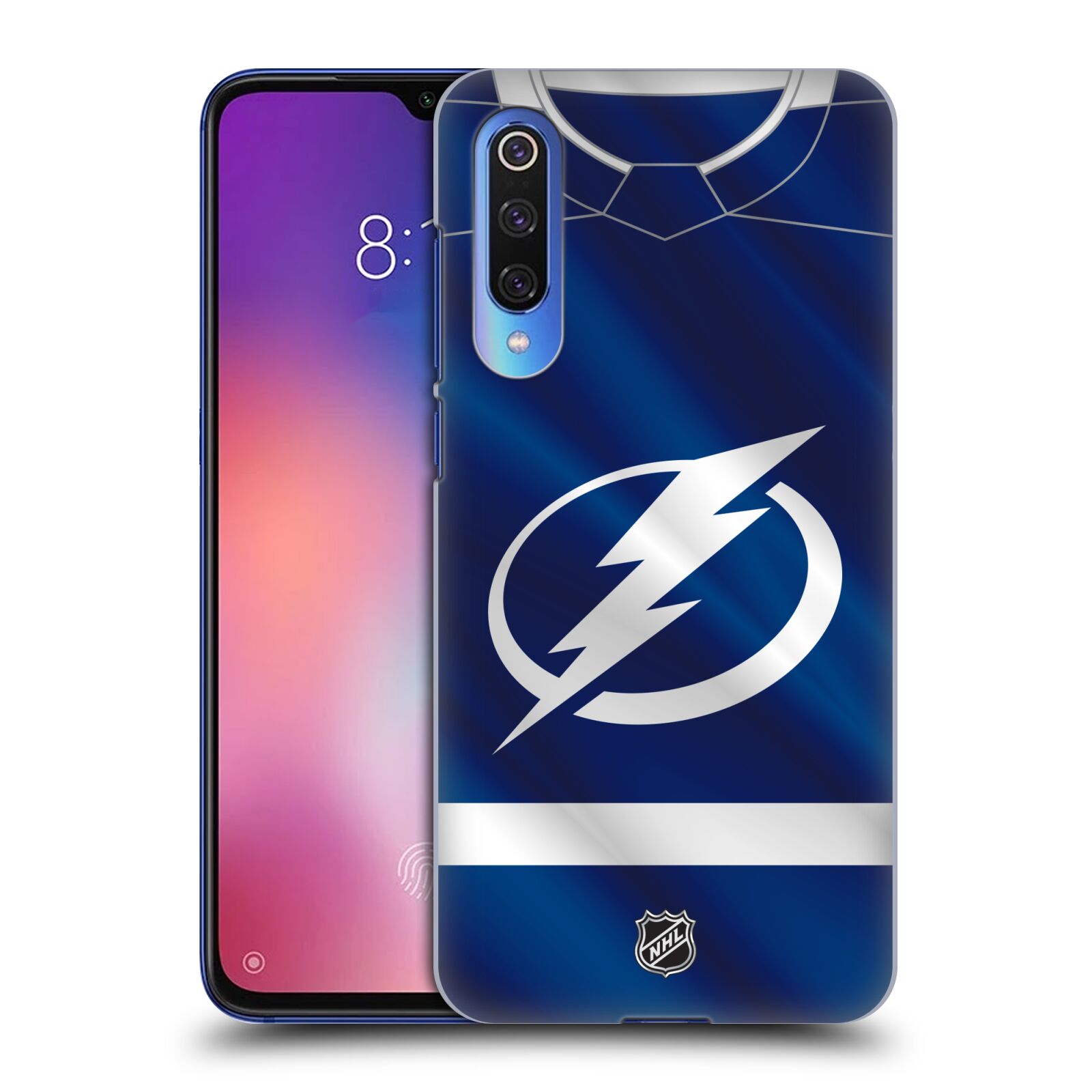 Pouzdro na mobil Xiaomi  Mi 9 SE - HEAD CASE - Hokej NHL - Tampa Bay Lightning - Znak dres