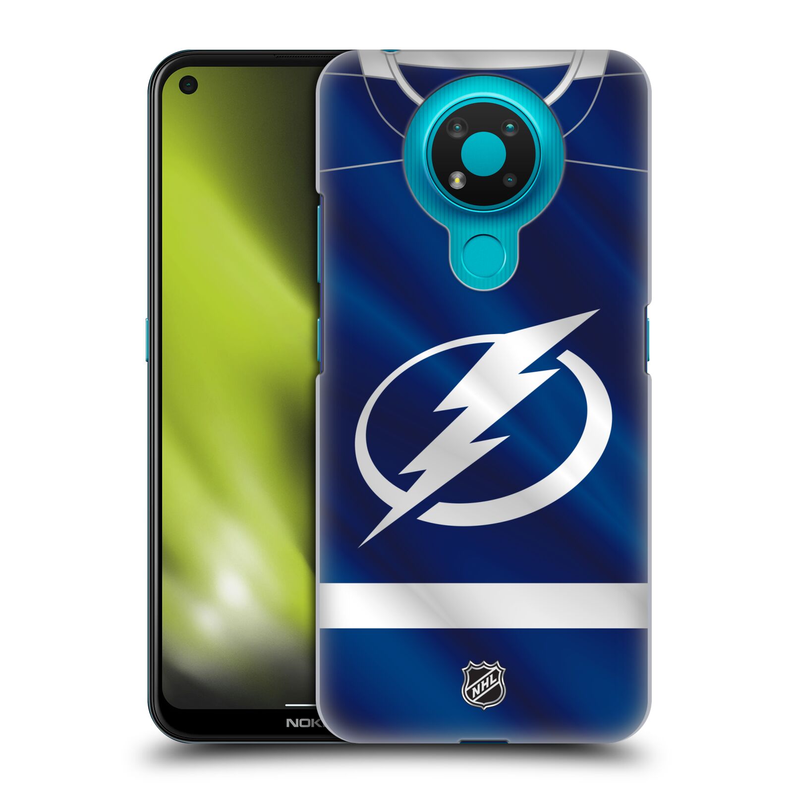 Pouzdro na mobil Nokia 3.4 - HEAD CASE - Hokej NHL - Tampa Bay Lightning - Znak dres