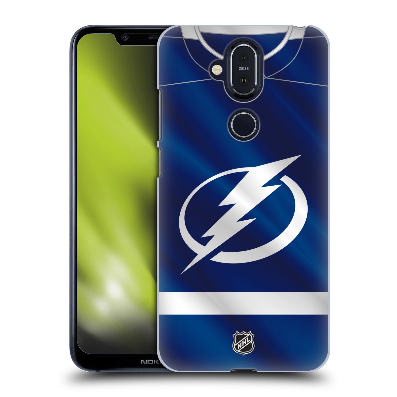 Pouzdro na mobil NOKIA 8.1 - HEAD CASE - Hokej NHL - Tampa Bay Lightning - Znak dres