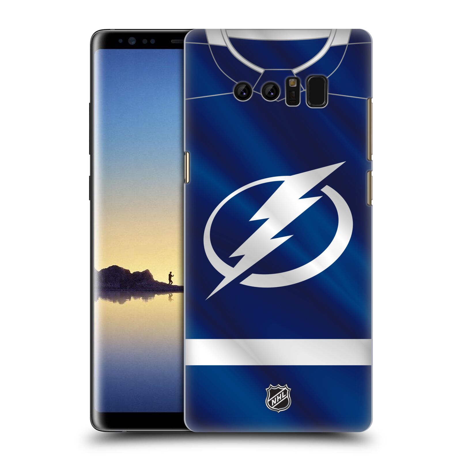 Pouzdro na mobil Samsung Galaxy Note 8 - HEAD CASE - Hokej NHL - Tampa Bay Lightning - Znak dres