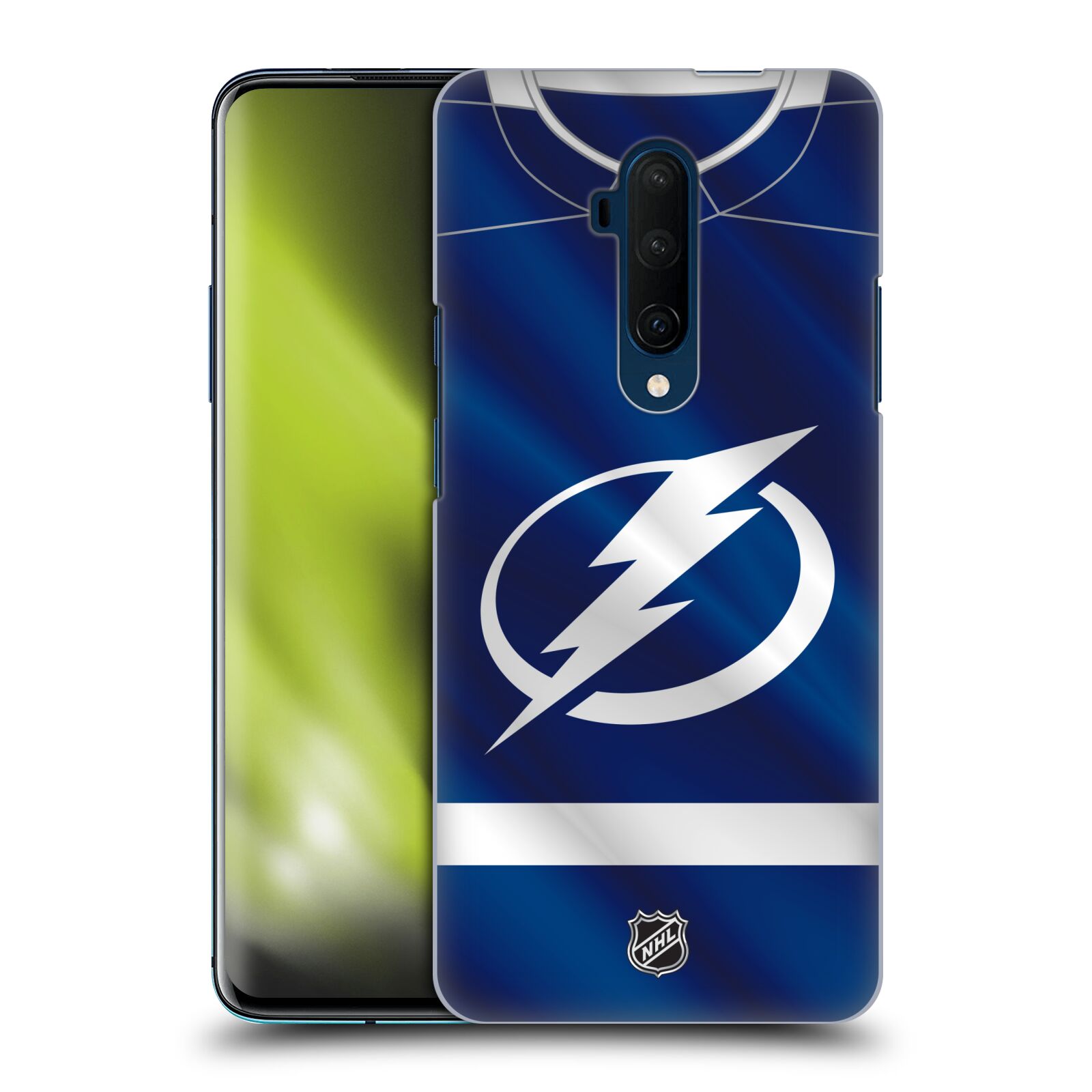 Pouzdro na mobil OnePlus 7T Pro - HEAD CASE - Hokej NHL - Tampa Bay Lightning - Znak dres