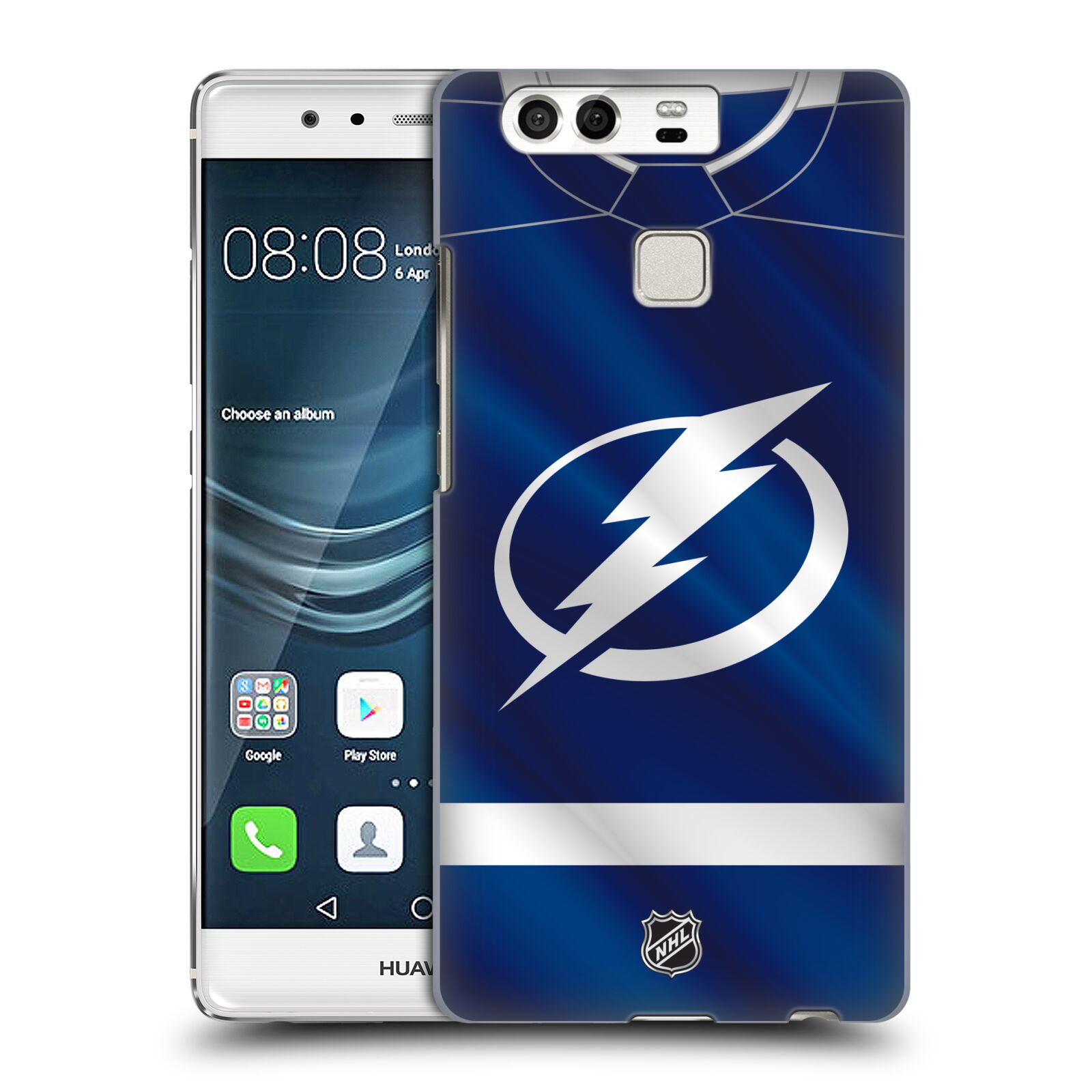 Pouzdro na mobil Huawei P9 / P9 DUAL SIM - HEAD CASE - Hokej NHL - Tampa Bay Lightning - Znak dres