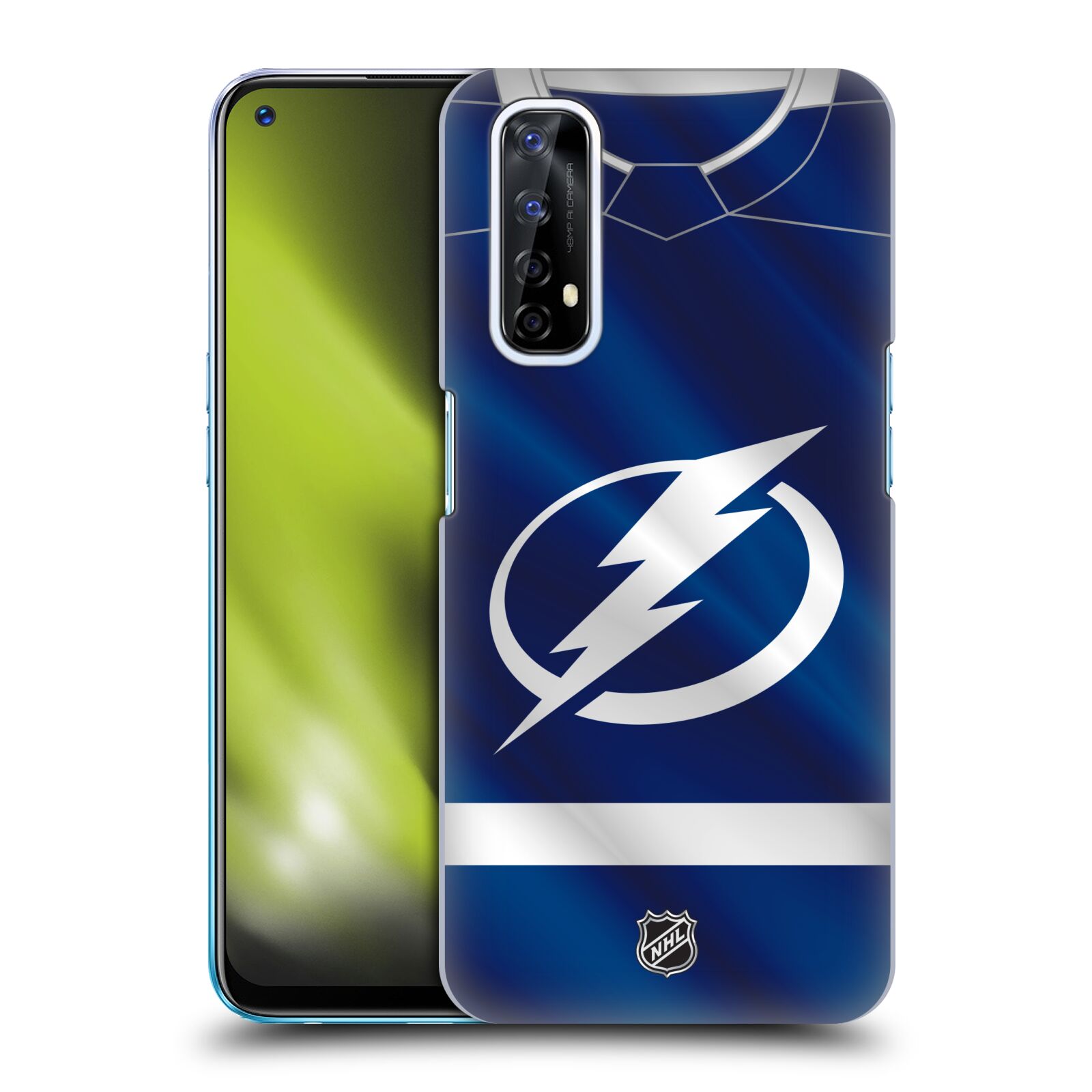 Pouzdro na mobil Realme 7 - HEAD CASE - Hokej NHL - Tampa Bay Lightning - Znak dres