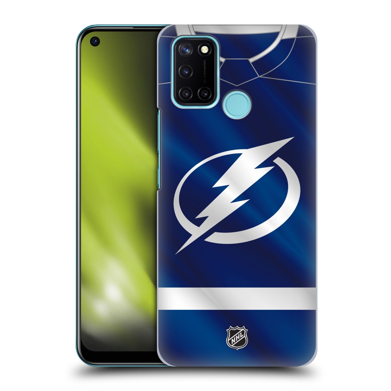 Pouzdro na mobil Realme 7i / Realme C17 - HEAD CASE - Hokej NHL - Tampa Bay Lightning - Znak dres