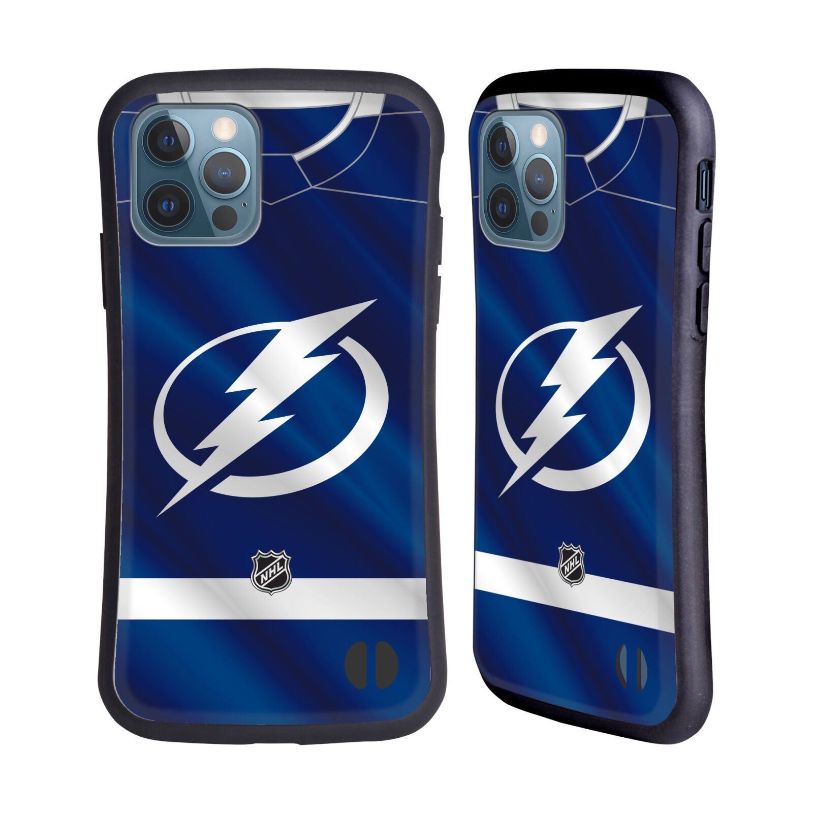 Obal na mobil Apple iPhone 12 / 12 PRO - HEAD CASE - NHL - Dres Tampa Bay Lightning