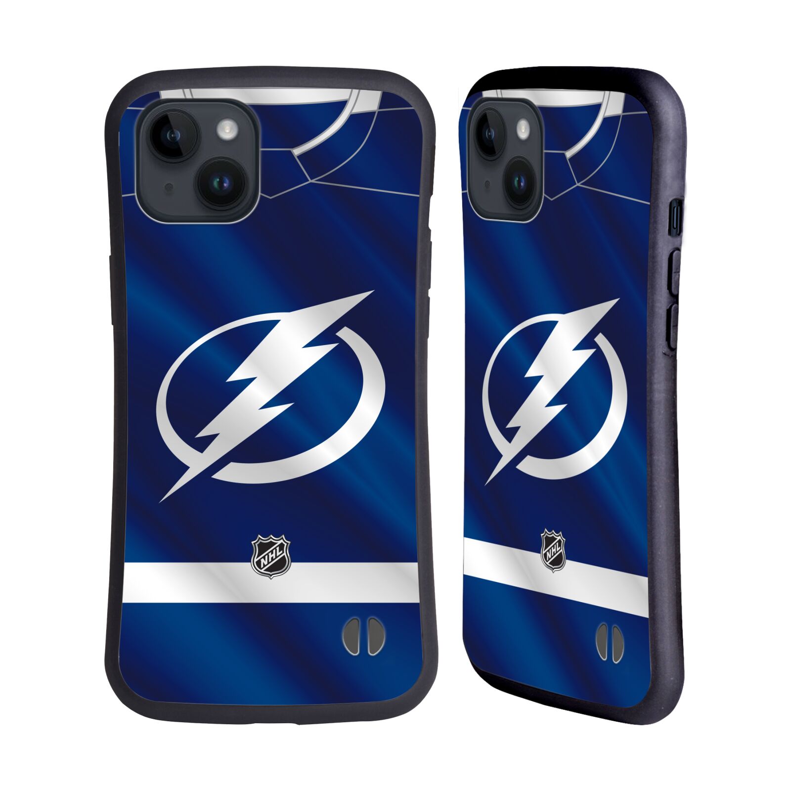 Obal na mobil Apple iPhone 15 PLUS - HEAD CASE - NHL - Dres Tampa Bay Lightning