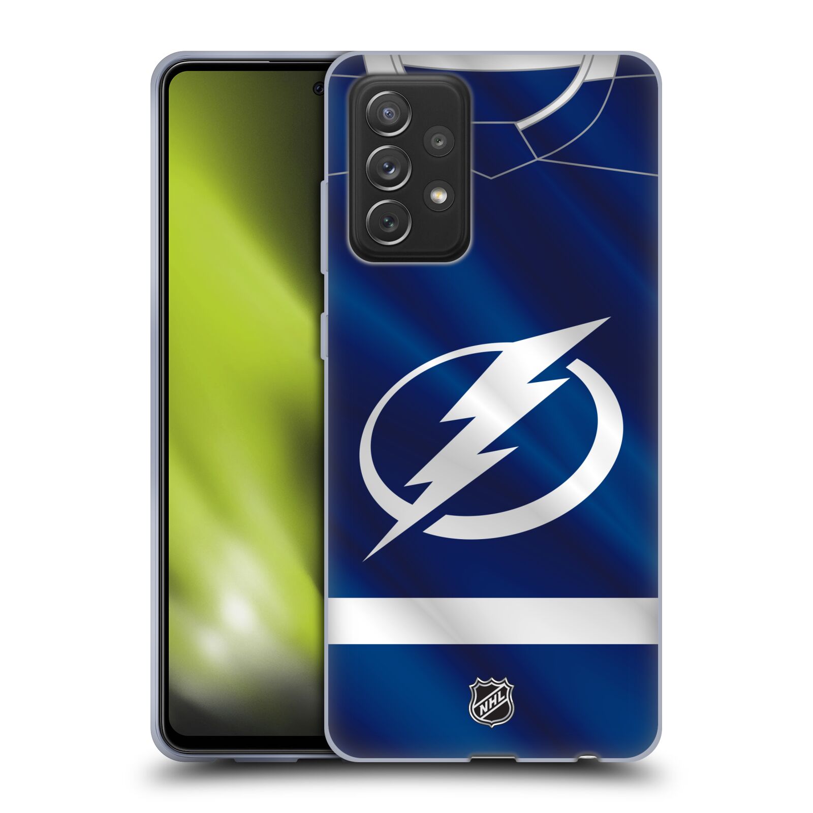 Pouzdro na mobil Samsung Galaxy A72 / A72 5G - HEAD CASE - Hokej NHL - Tampa Bay Lightning - Znak dres