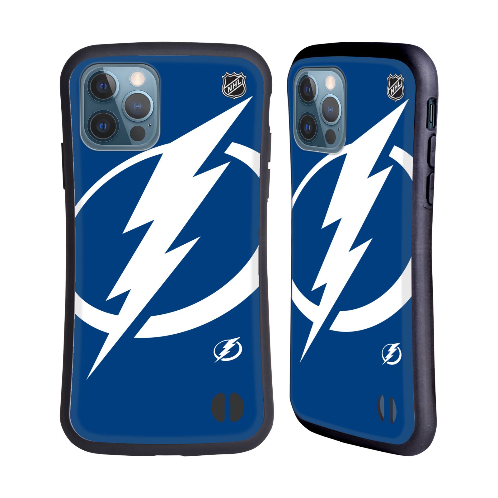 Obal na mobil Apple iPhone 12 / 12 PRO - HEAD CASE - NHL - Logo Tampa Bay Lightning