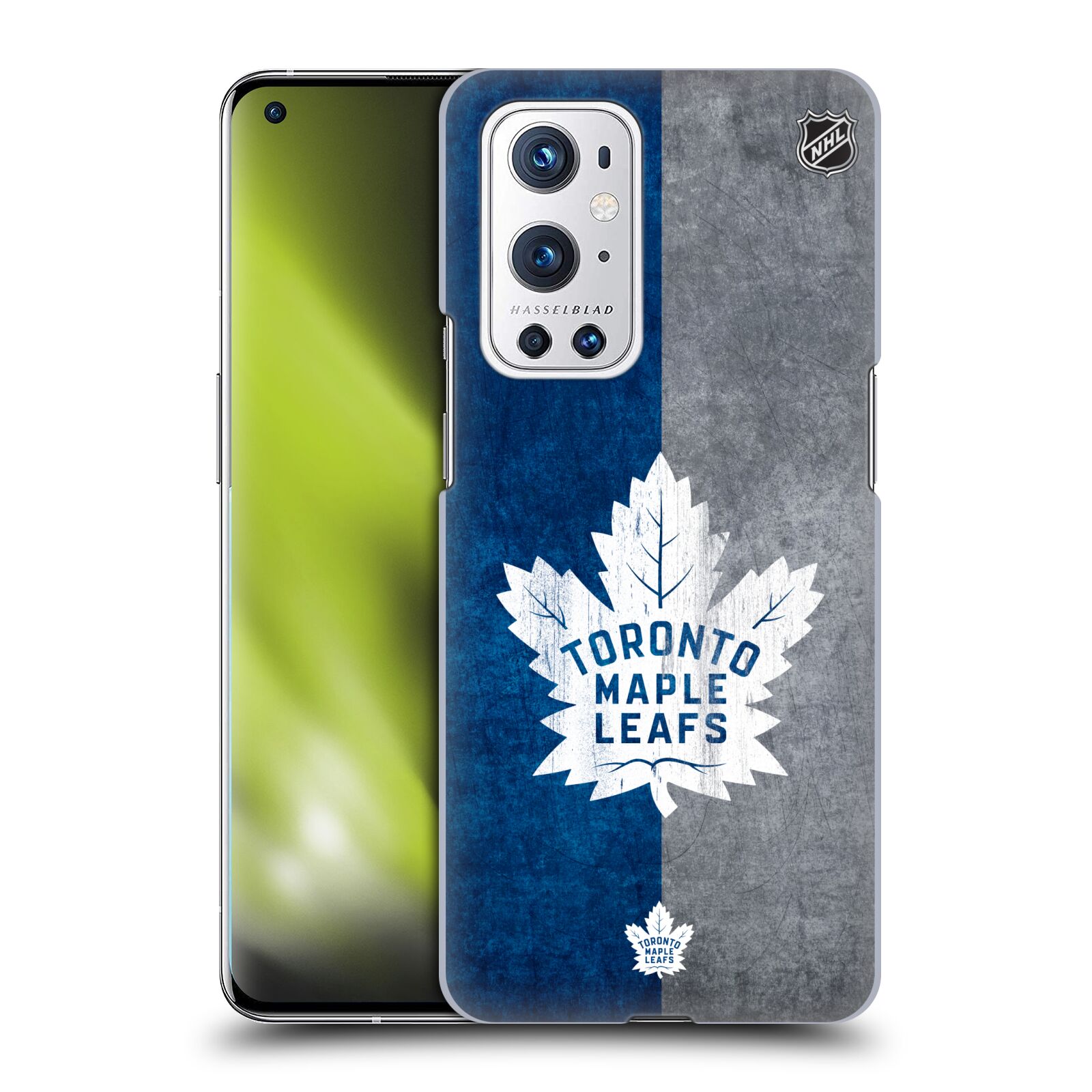 Pouzdro na mobil OnePlus 9 PRO - HEAD CASE - Hokej NHL - Toronto Maple Leafs - Znak pruhy