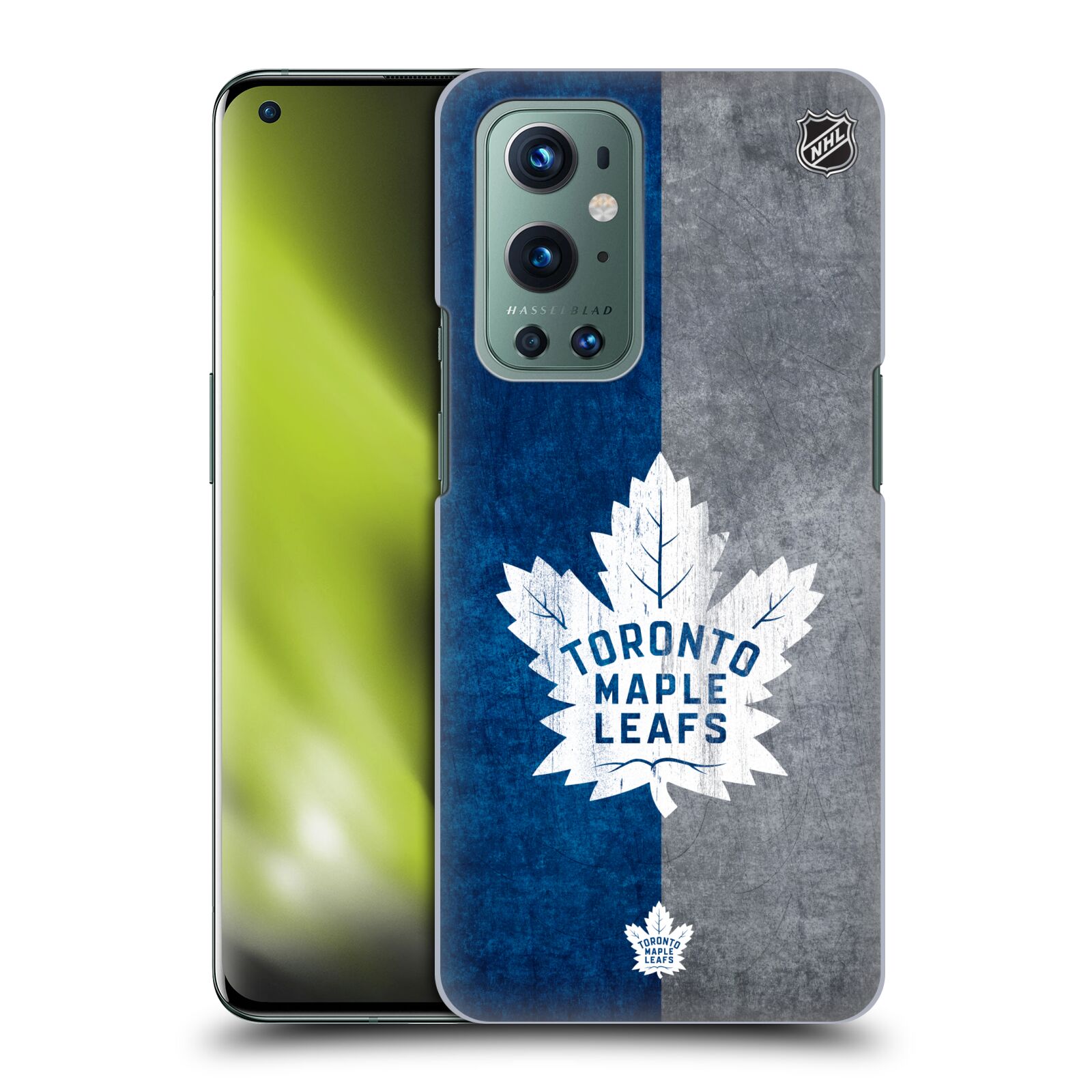 Pouzdro na mobil OnePlus 9 - HEAD CASE - Hokej NHL - Toronto Maple Leafs - Znak pruhy