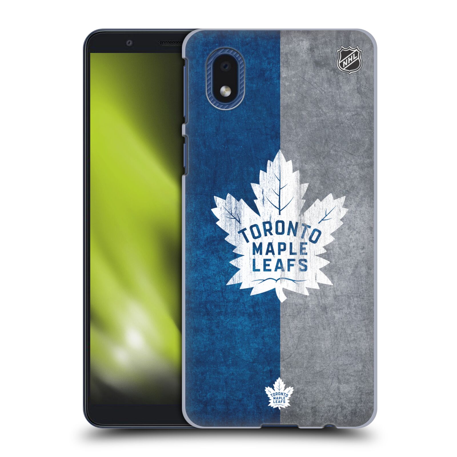 Pouzdro na mobil Samsung Galaxy A01 CORE - HEAD CASE - Hokej NHL - Toronto Maple Leafs - Znak pruhy