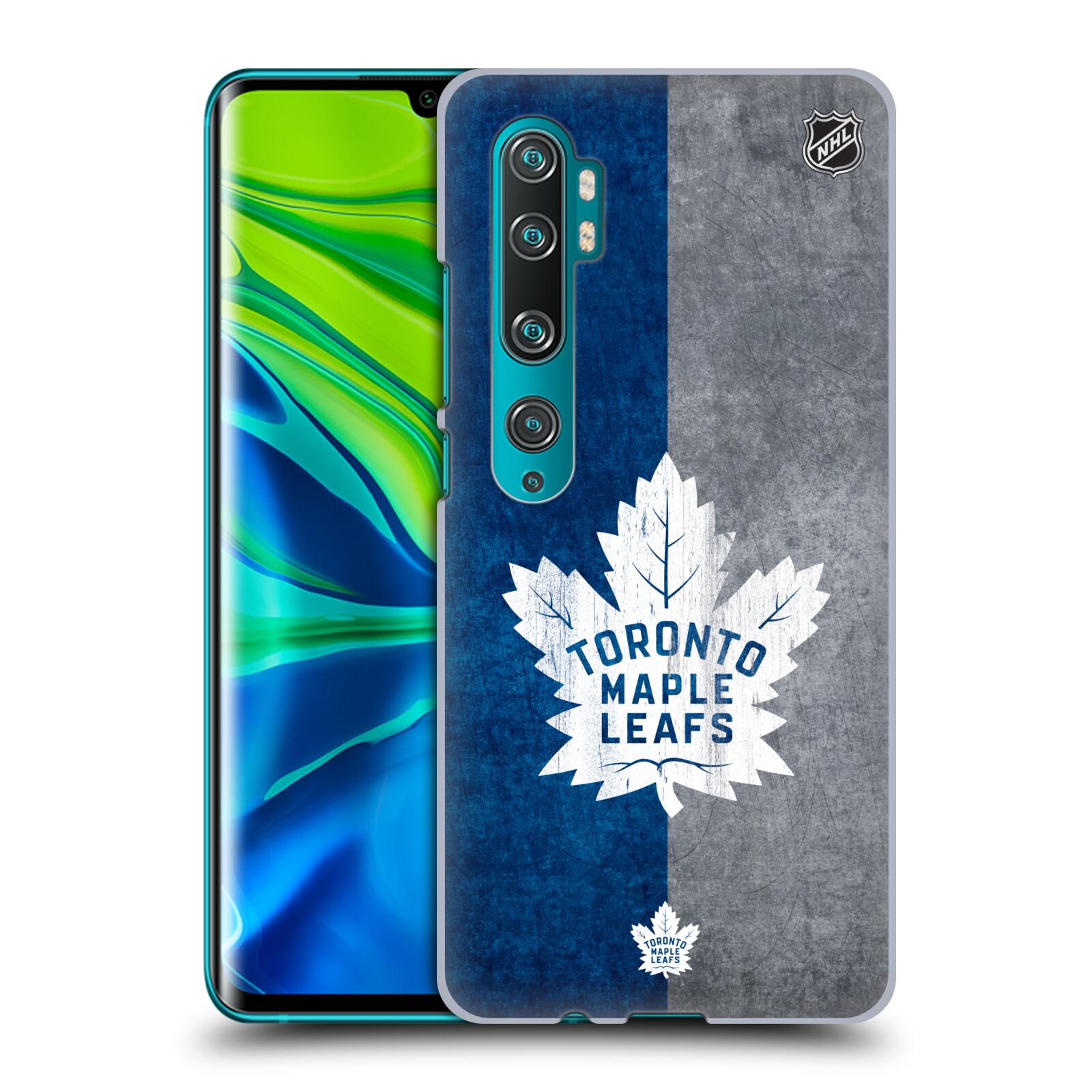 Pouzdro na mobil Xiaomi Mi Note 10 / Mi Note 10 Pro - HEAD CASE - Hokej NHL - Toronto Maple Leafs - Znak pruhy