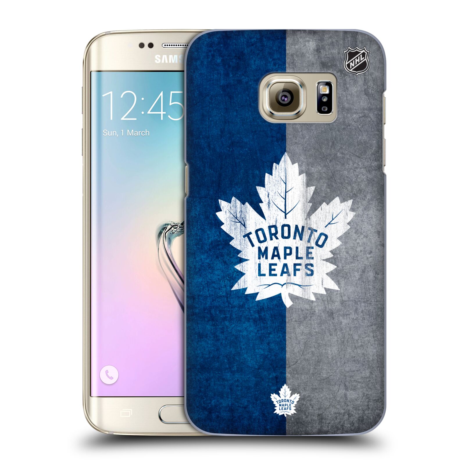 Pouzdro na mobil Samsung Galaxy S7 EDGE - HEAD CASE - Hokej NHL - Toronto Maple Leafs - Znak pruhy