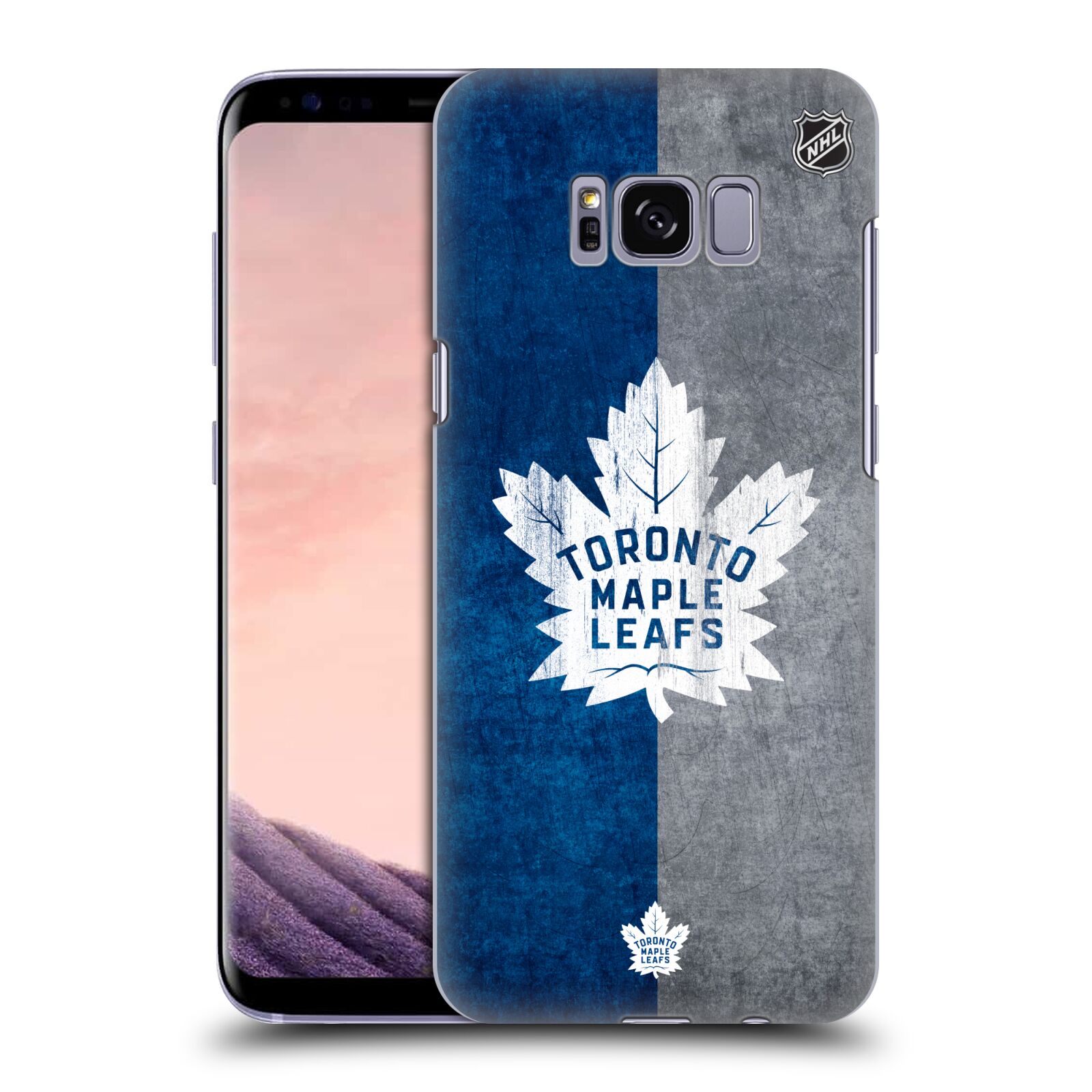Pouzdro na mobil Samsung Galaxy S8 - HEAD CASE - Hokej NHL - Toronto Maple Leafs - Znak pruhy