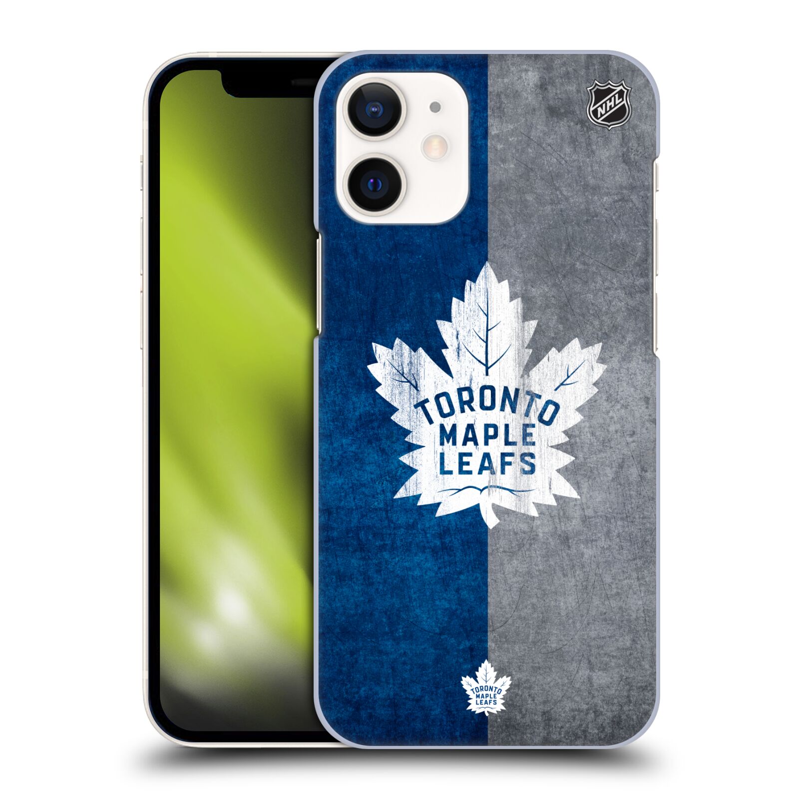 Pouzdro na mobil Apple Iphone 12 MINI - HEAD CASE - Hokej NHL - Toronto Maple Leafs - Znak pruhy