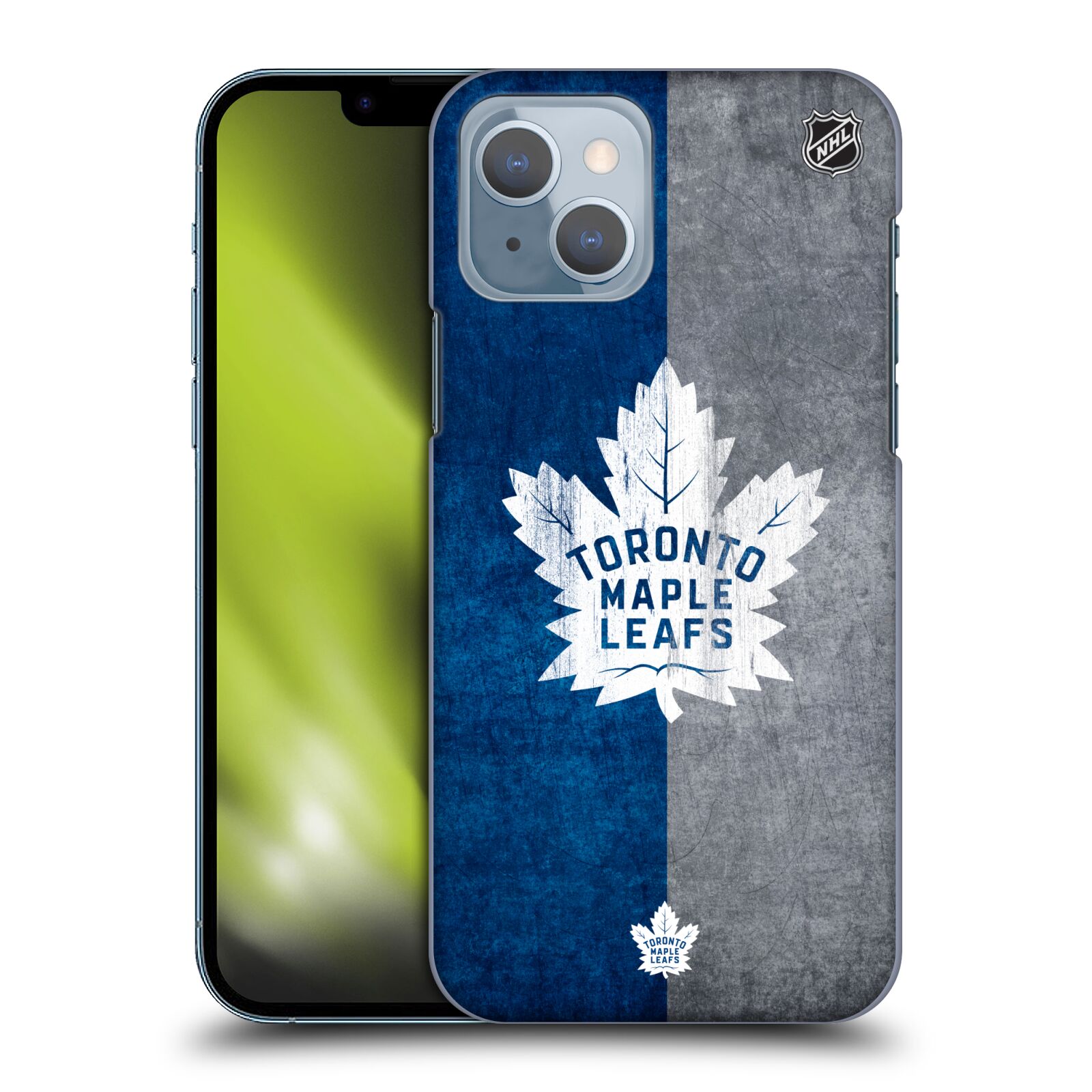 Pouzdro na mobil Apple Iphone 14 - HEAD CASE - Hokej NHL - Toronto Maple Leafs - Znak pruhy