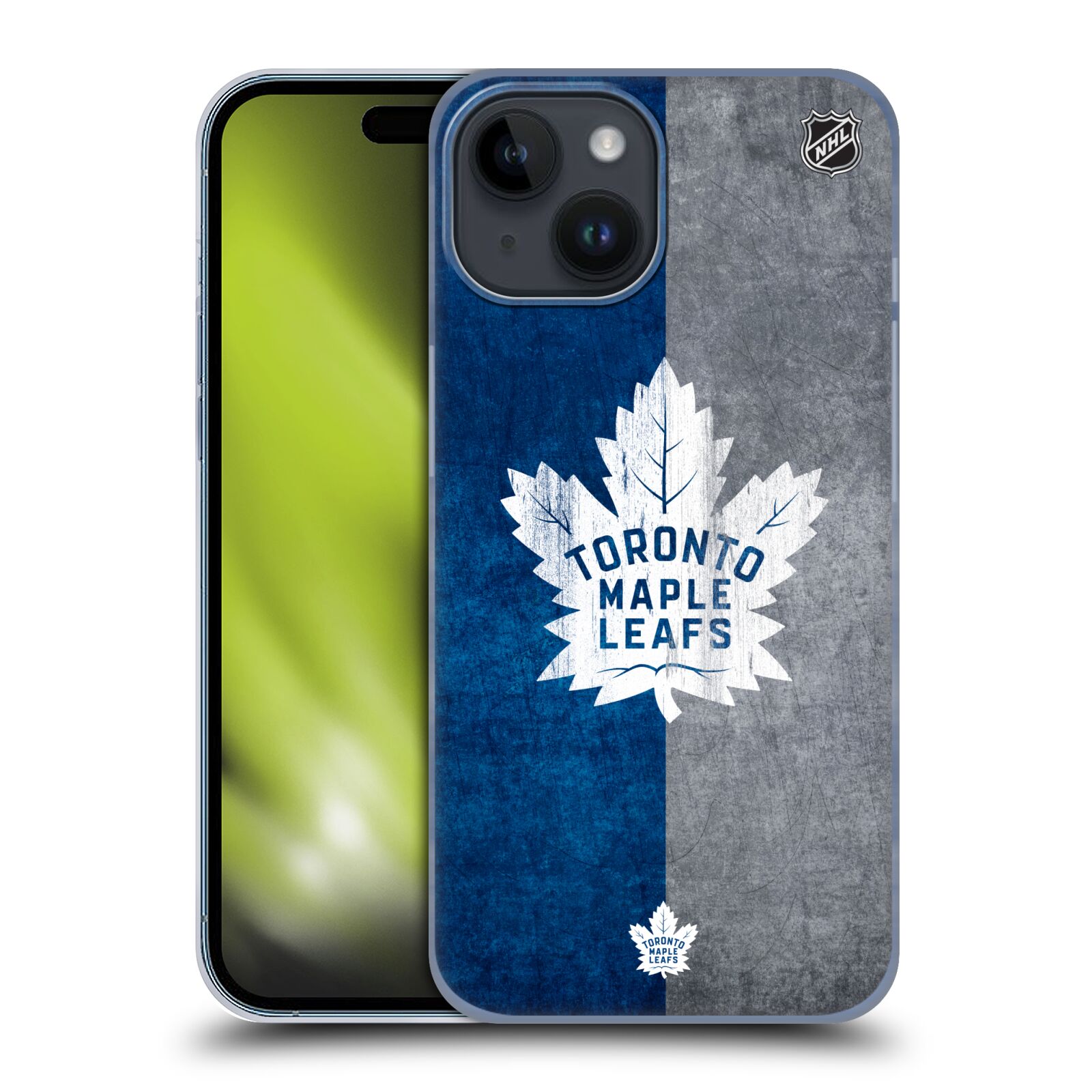 Plastový obal HEAD CASE na mobil Apple Iphone 15  Hokej NHL - Toronto Maple Leafs - Znak pruhy