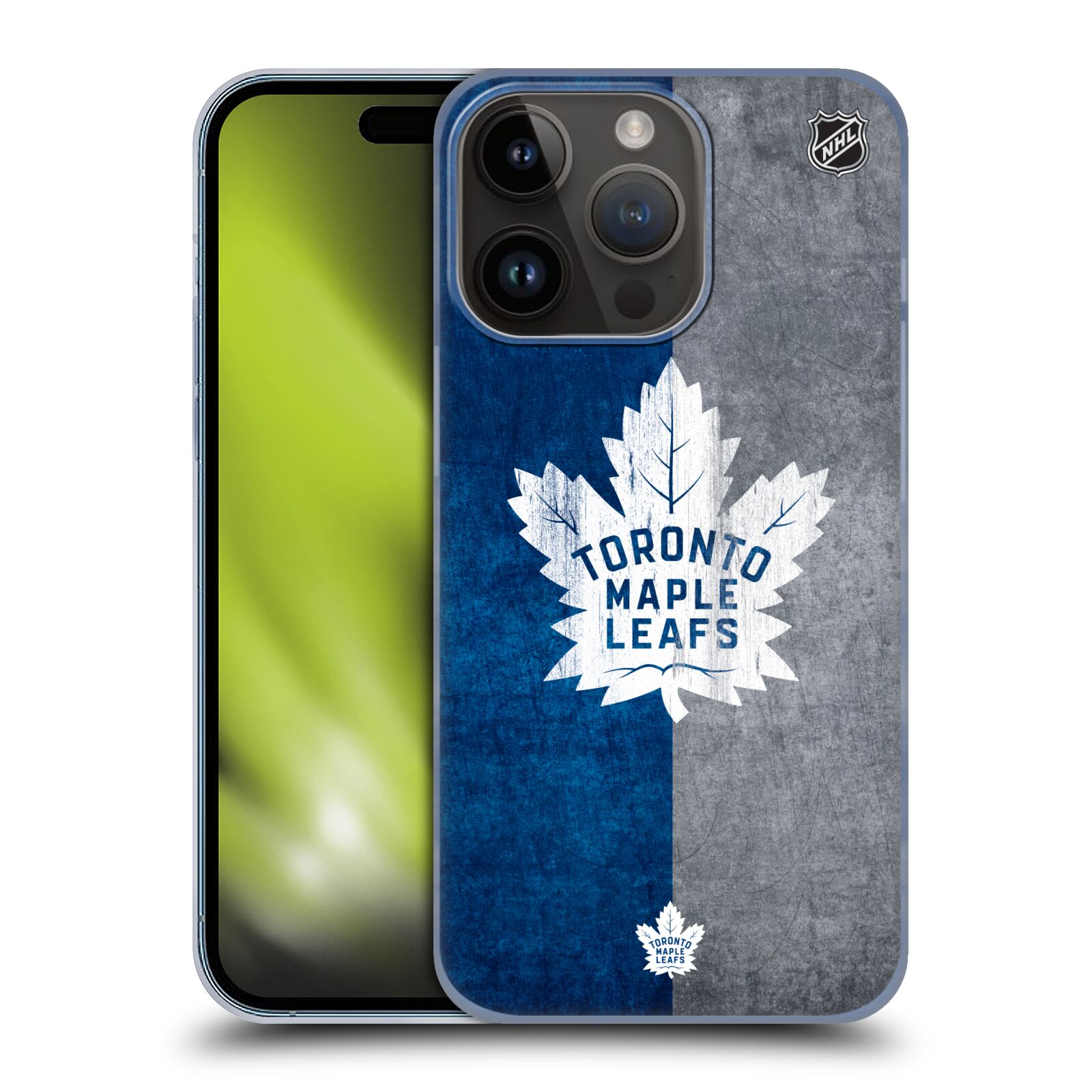 Plastový obal HEAD CASE na mobil Apple Iphone 15 Pro  Hokej NHL - Toronto Maple Leafs - Znak pruhy