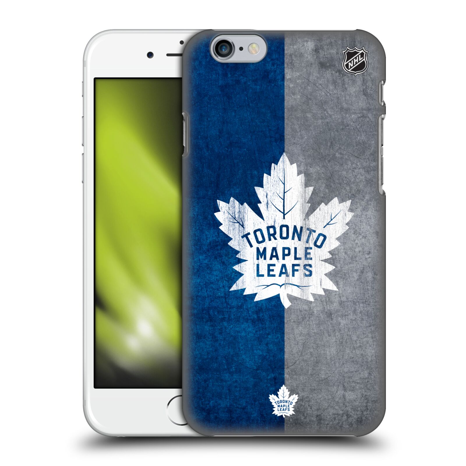 Pouzdro na mobil Apple Iphone 6/6S - HEAD CASE - Hokej NHL - Toronto Maple Leafs - Znak pruhy