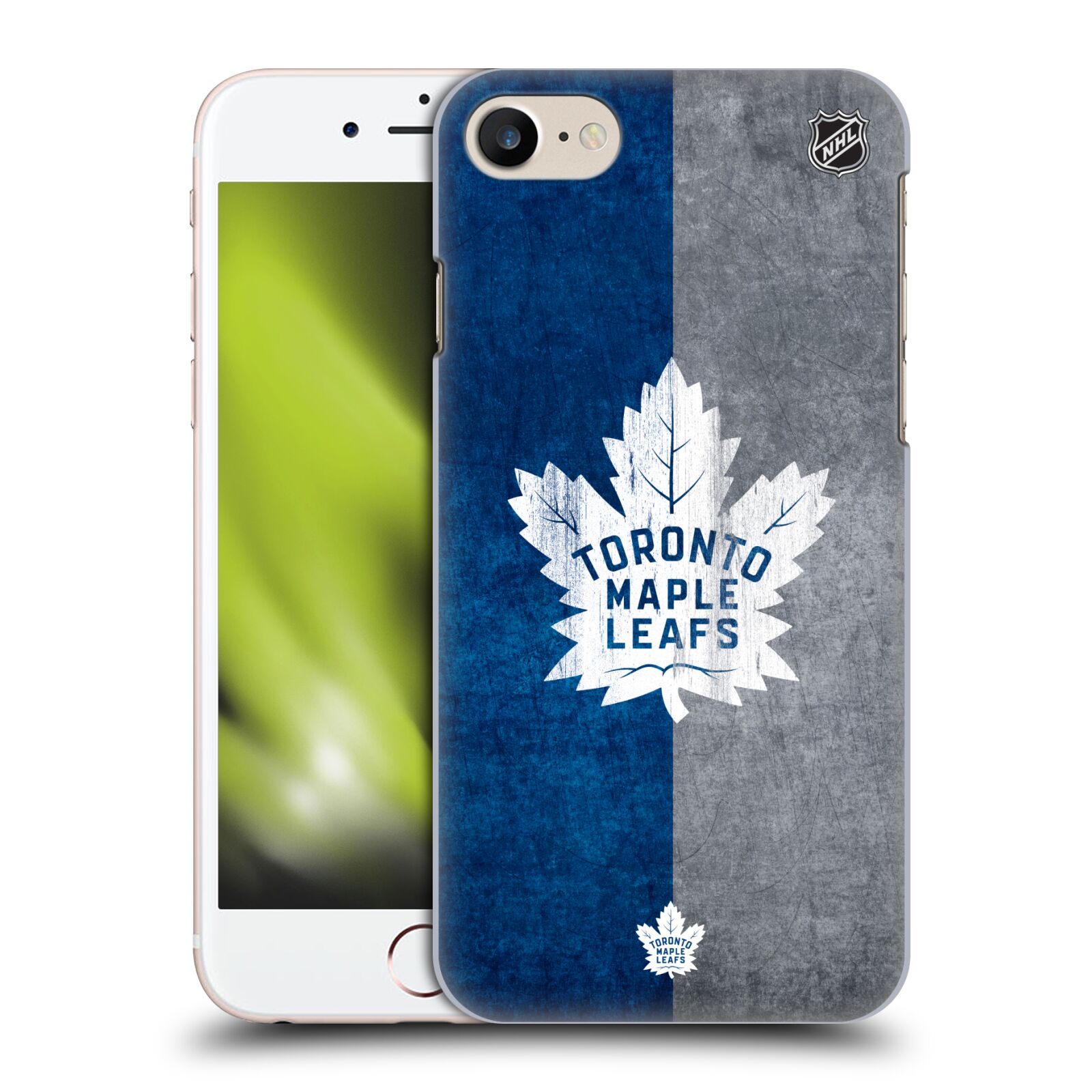 Pouzdro na mobil Apple Iphone 7/8 - HEAD CASE - Hokej NHL - Toronto Maple Leafs - Znak pruhy