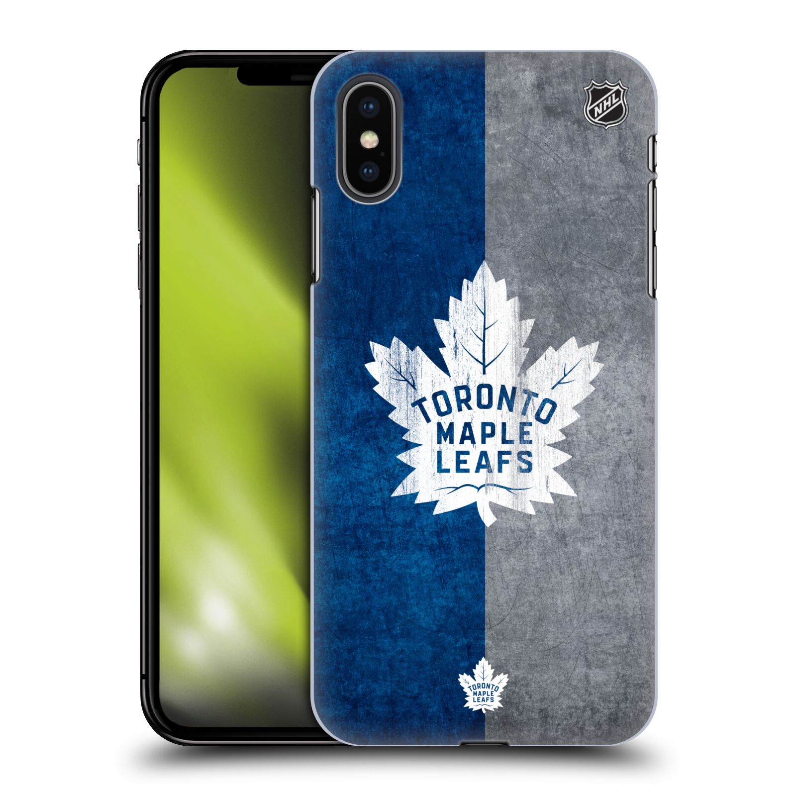 Pouzdro na mobil Apple Iphone XS MAX - HEAD CASE - Hokej NHL - Toronto Maple Leafs - Znak pruhy