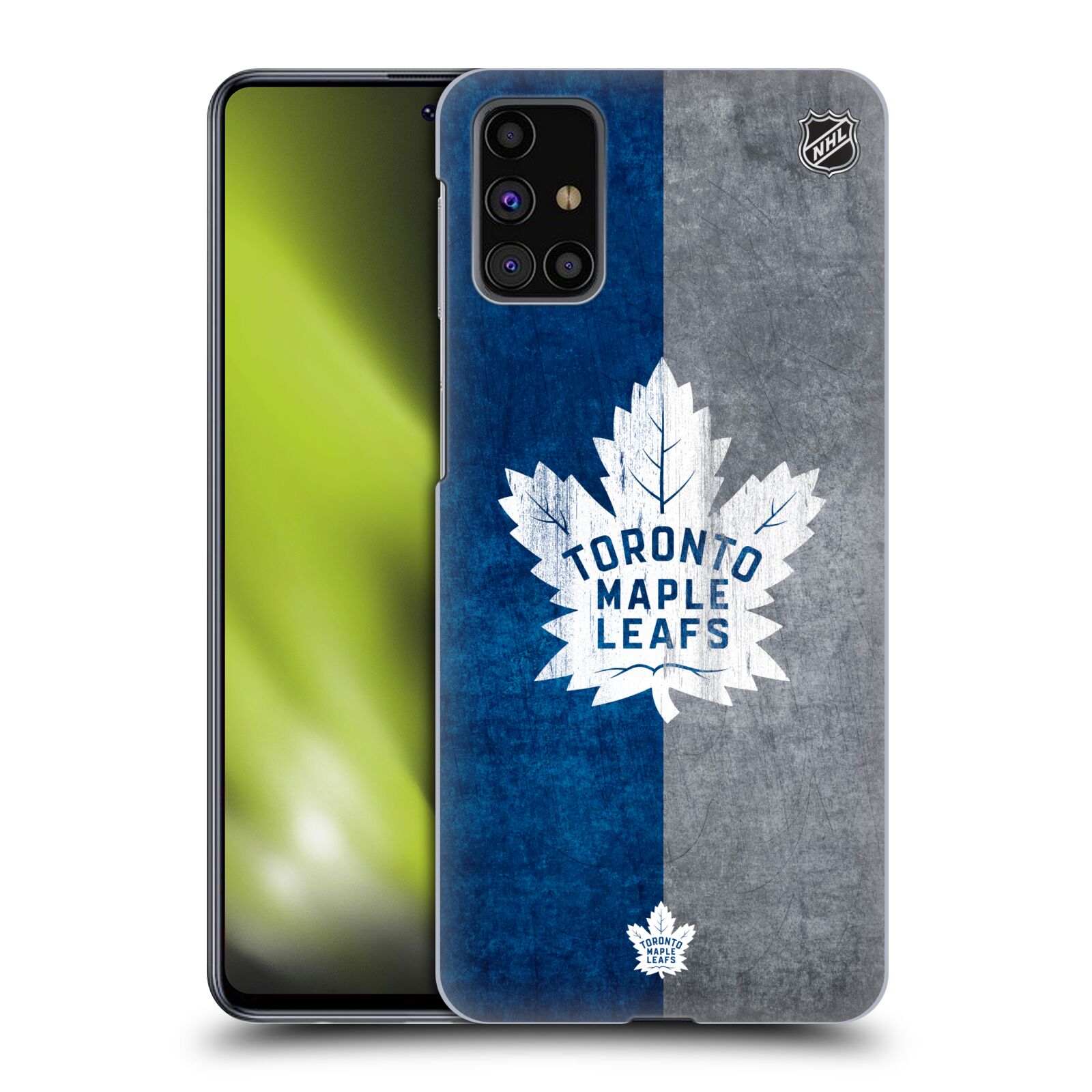 Pouzdro na mobil Samsung Galaxy M31s - HEAD CASE - Hokej NHL - Toronto Maple Leafs - Znak pruhy