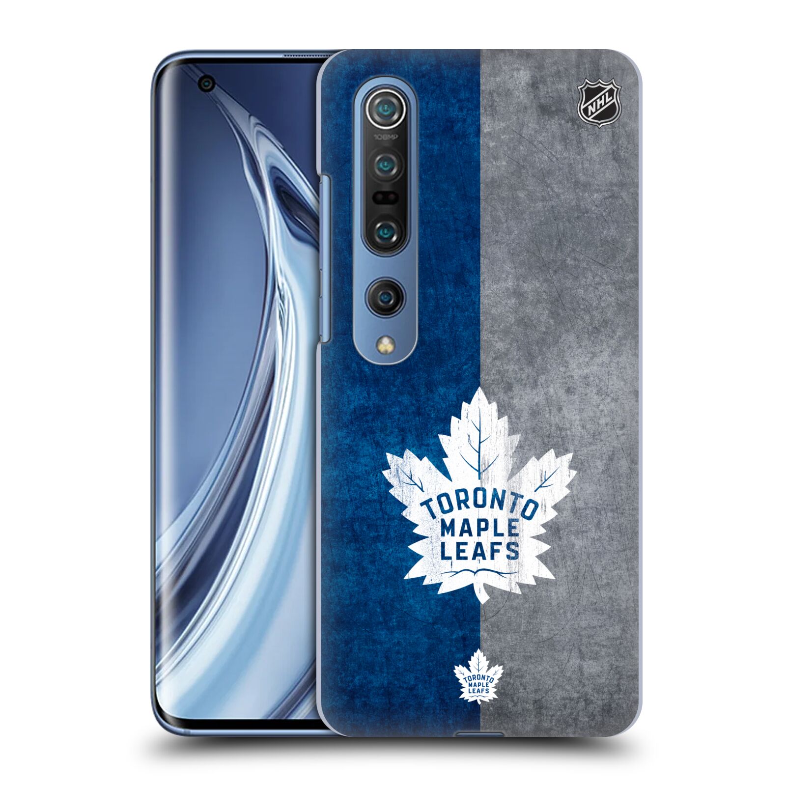 Pouzdro na mobil Xiaomi  Mi 10 5G / Mi 10 5G PRO - HEAD CASE - Hokej NHL - Toronto Maple Leafs - Znak pruhy