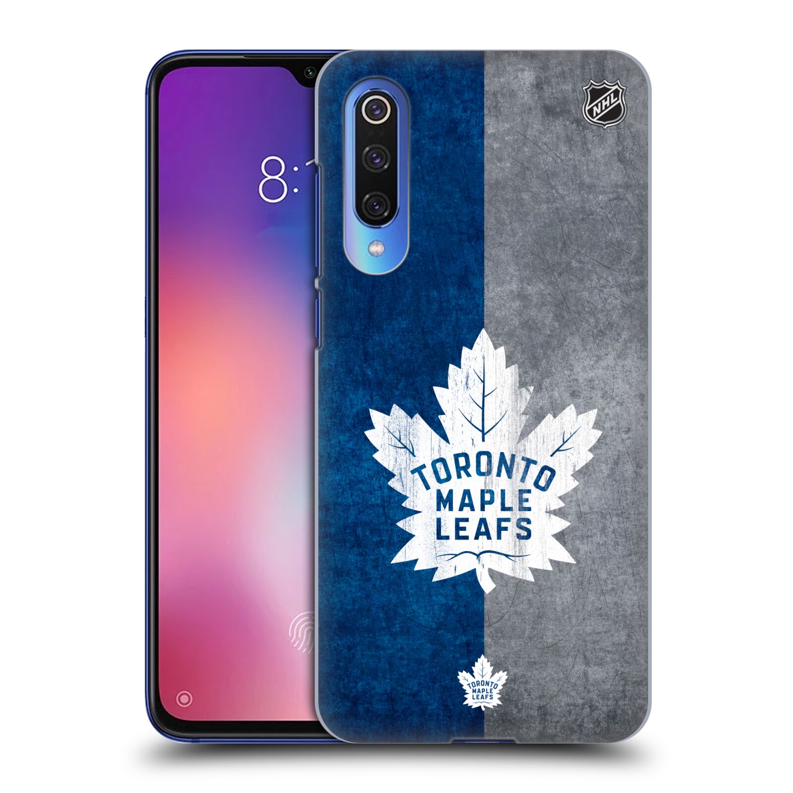 Pouzdro na mobil Xiaomi  Mi 9 SE - HEAD CASE - Hokej NHL - Toronto Maple Leafs - Znak pruhy